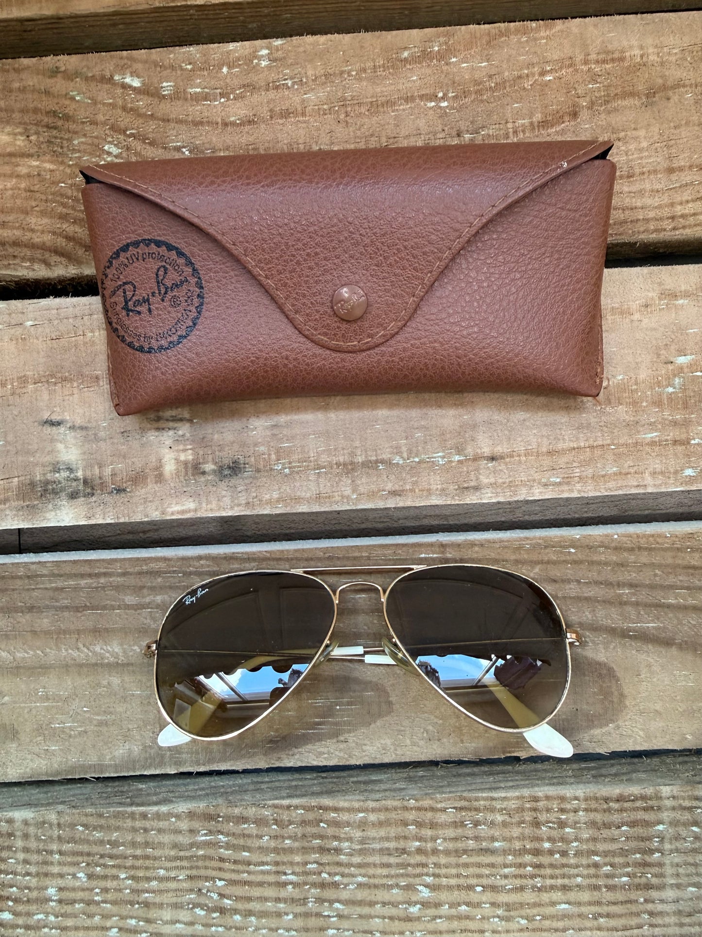 Ray Ban Aviator Sunglasses.