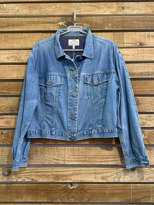 Vintage Y2K Armani blue denim Jacket. Size large. Workwear.