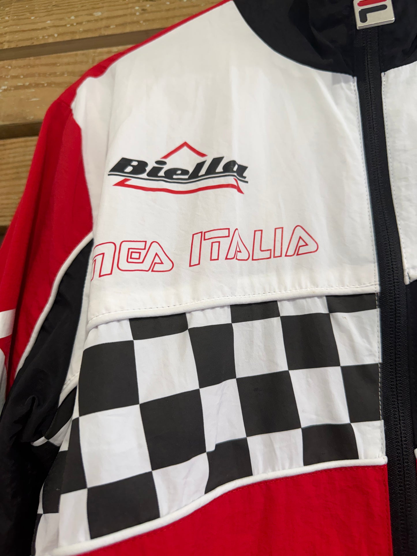 Vintage Y2K Fila racing jacket. Size Small. F1/ motorsports/ festival