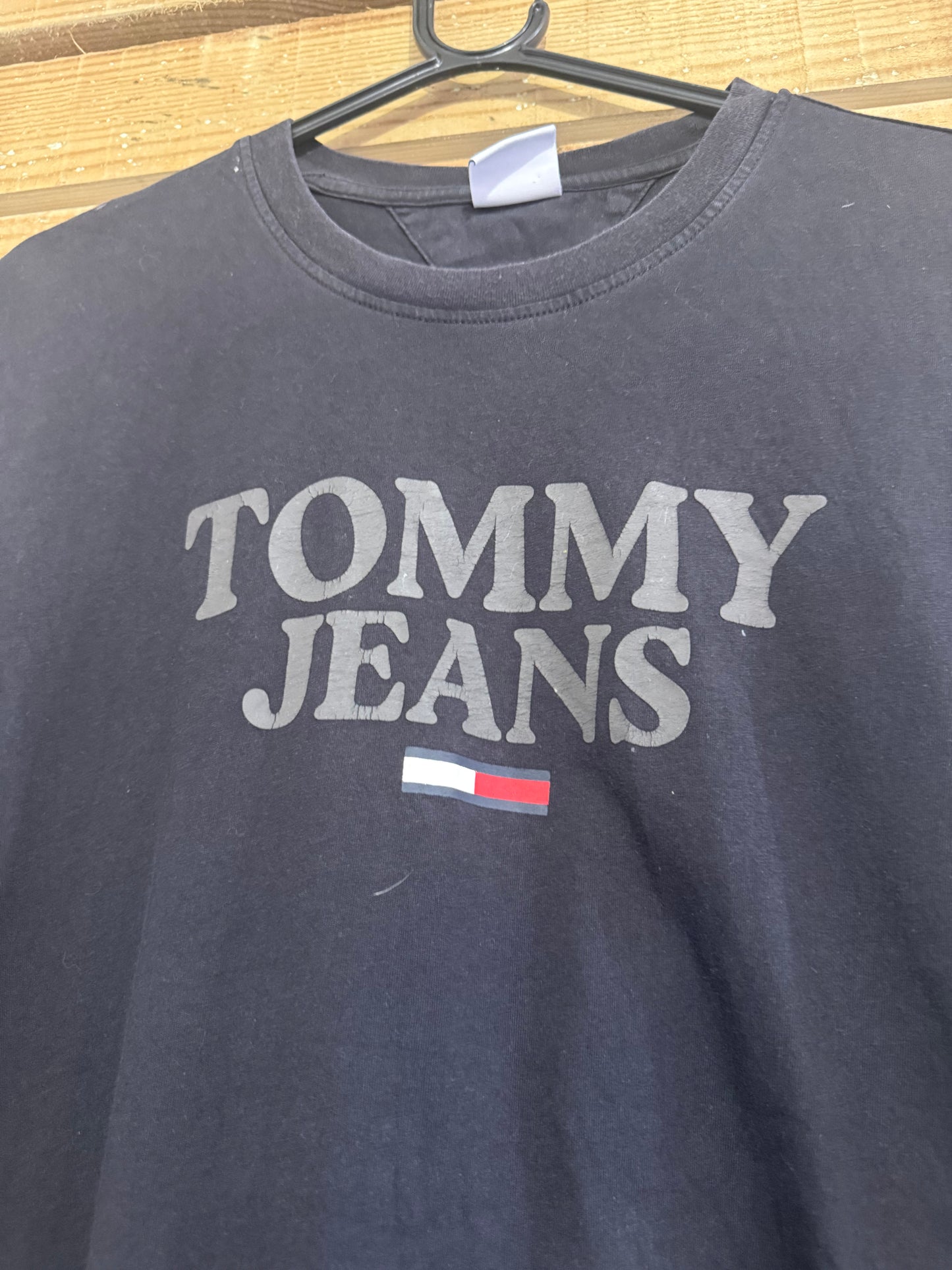 Vintage Y2K Tommy Hilfiger spell-out  logo T-shirt. Size XL.