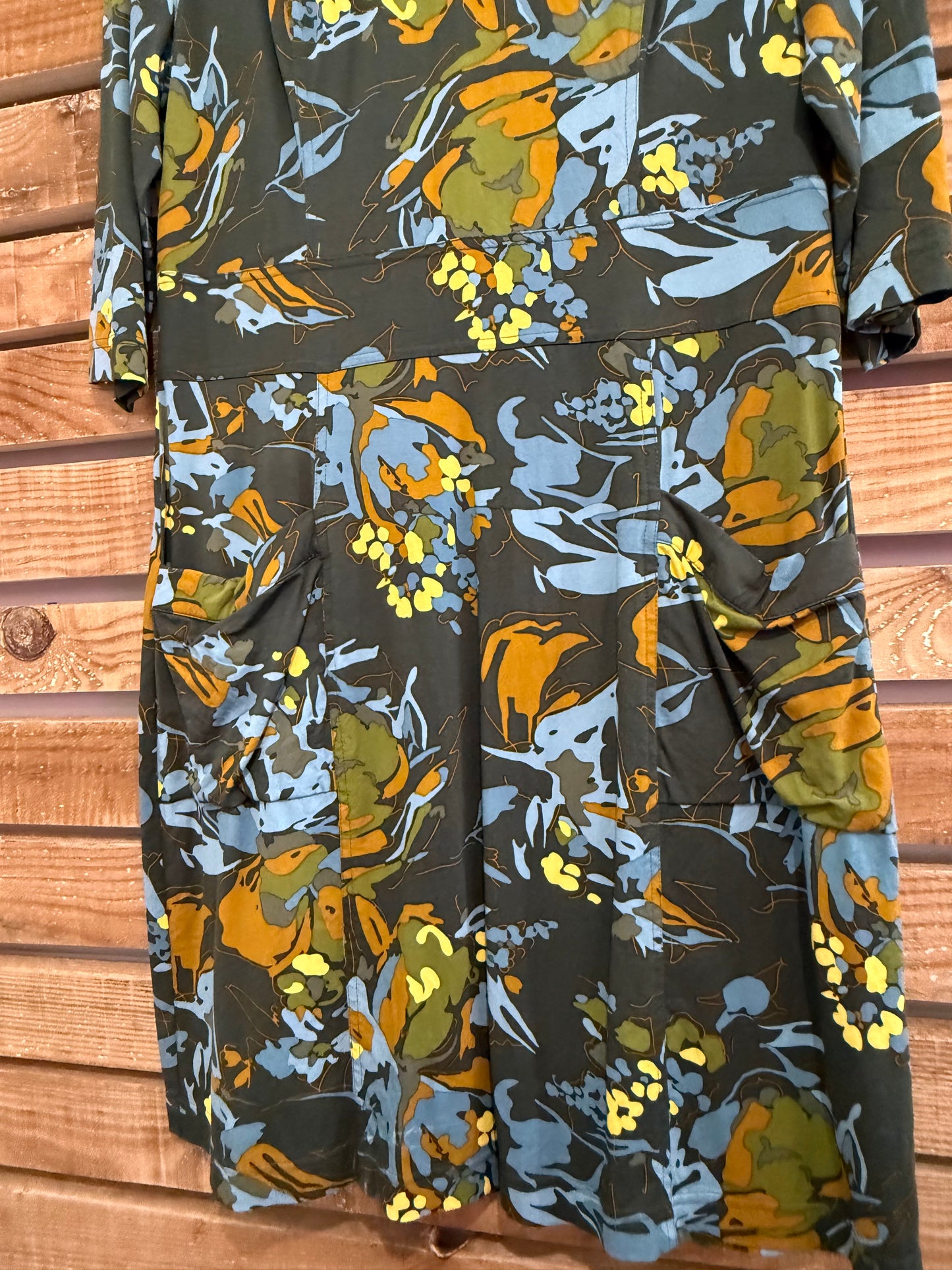Vintage Y2K Zilch pattern smock t-shirt dress. Size Large. Holiday/ summer.
