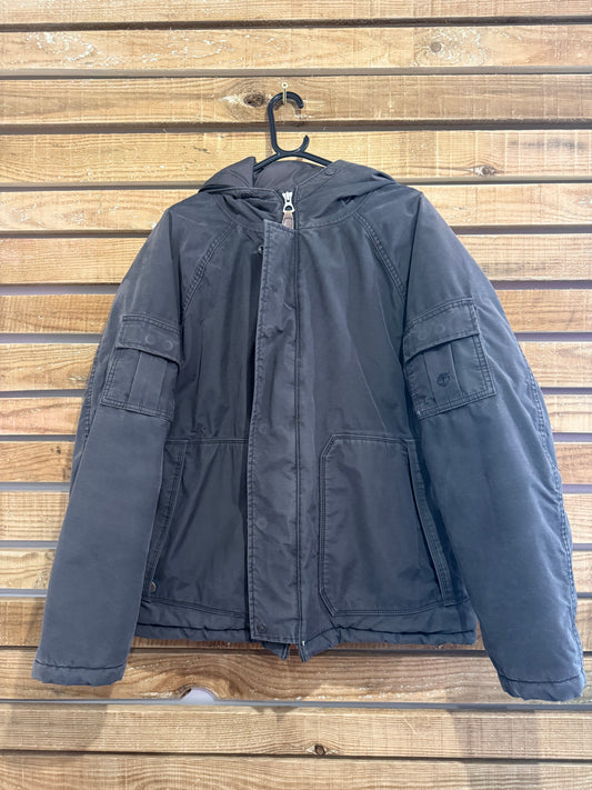 Vintage Y2K Timberland mountain padded parka jacket/ coat. Black. Size Medium.