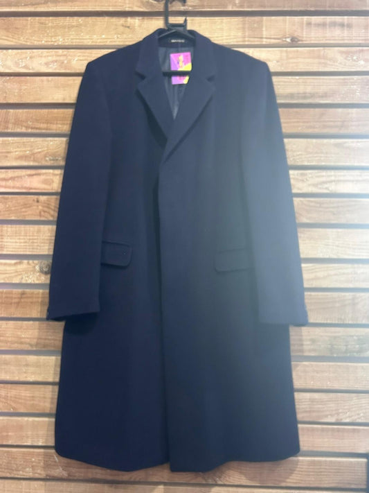 Vintage 80s Wool St Michaels Coat. Navy. Size medium.