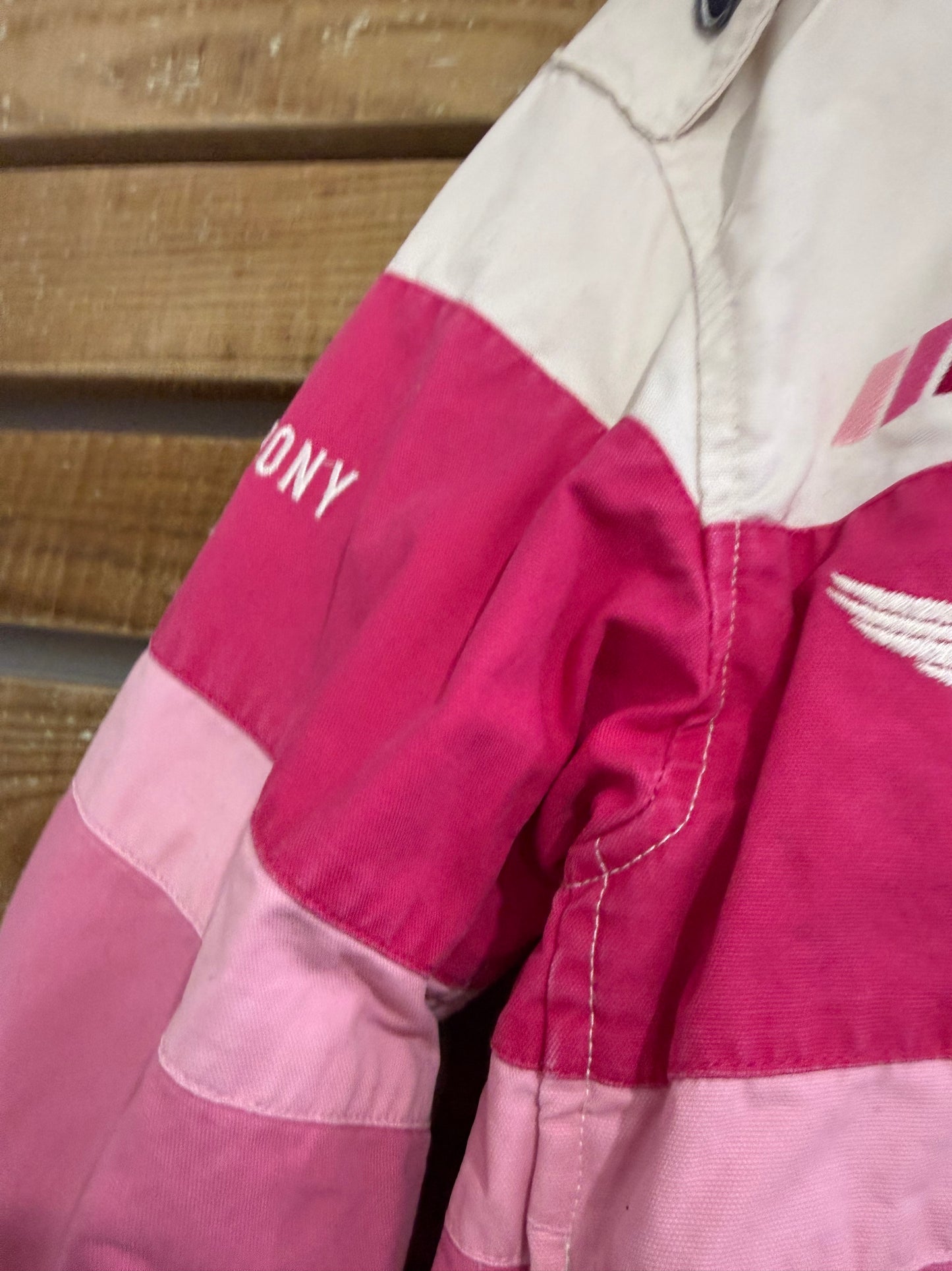 Vintage RARE Ralph Lauren Pink Pony Racing jacket. PRL. Size Small. Pink