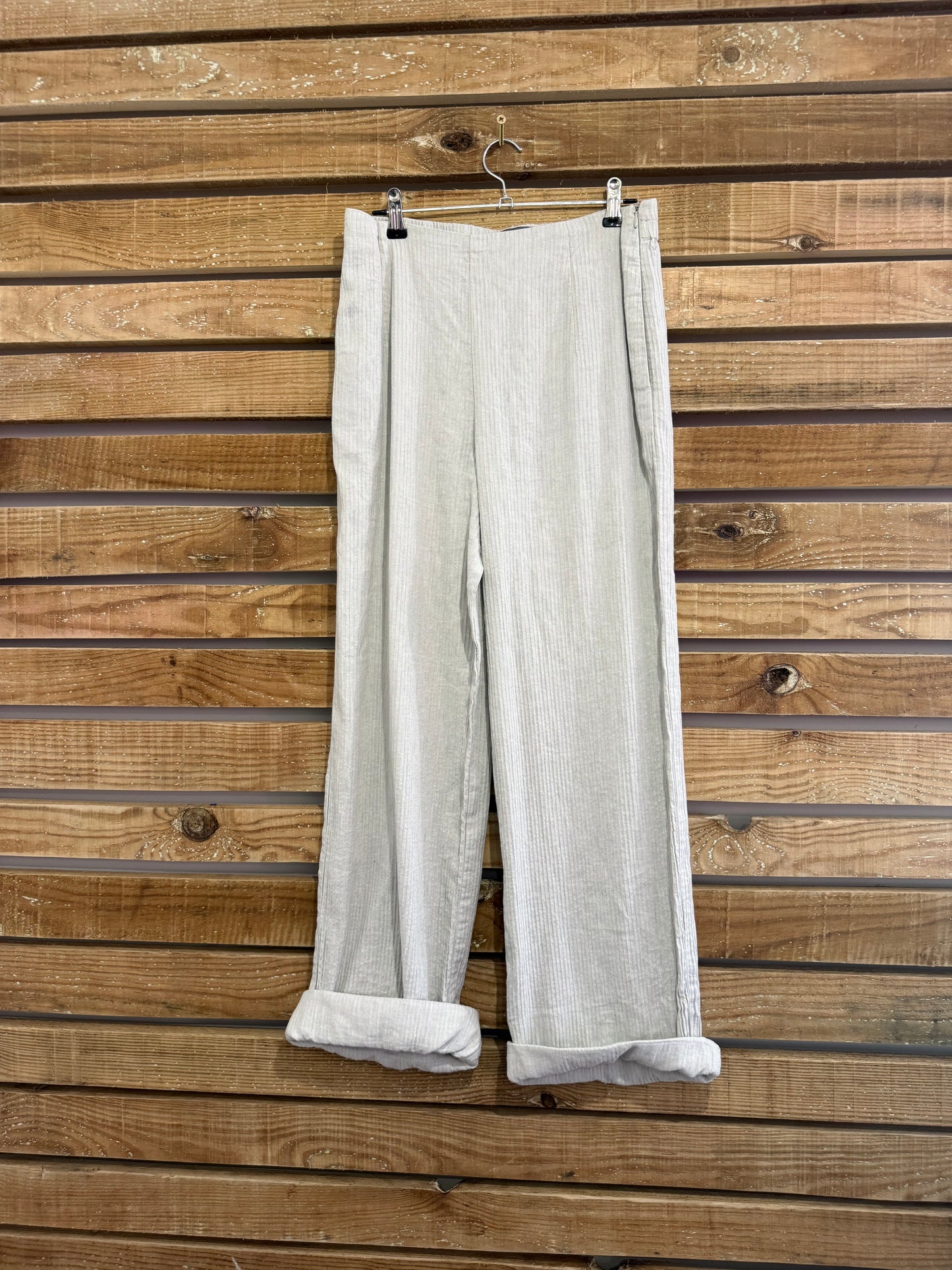 OSKA striped linen & cotton trousers. Summer/ beach.  28” waist. UK8