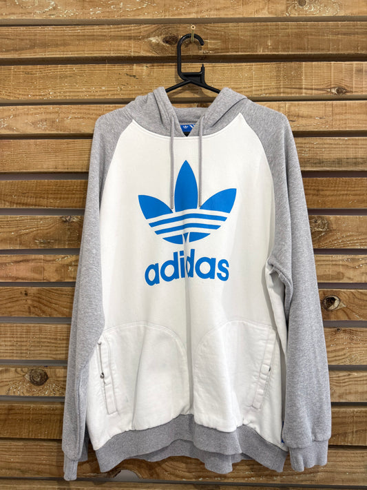 Vintage Y2K Adidas Spell-out hoodie/ hooded sweater. Size XL