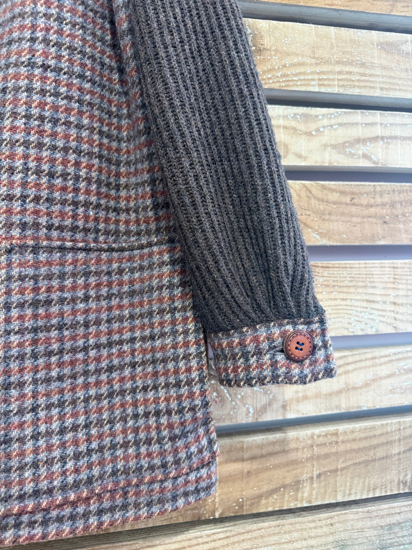 Vintage 80s Tweed wool Jacket. Size Small.