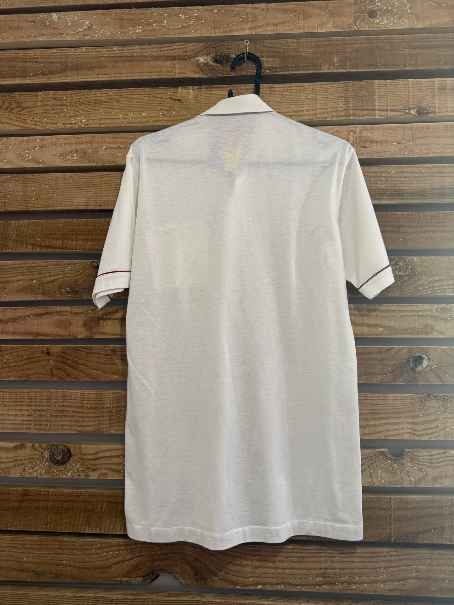 Vintage 80s Roberto Carlo white cotton button up shirt. Size Medium. 40” chest.