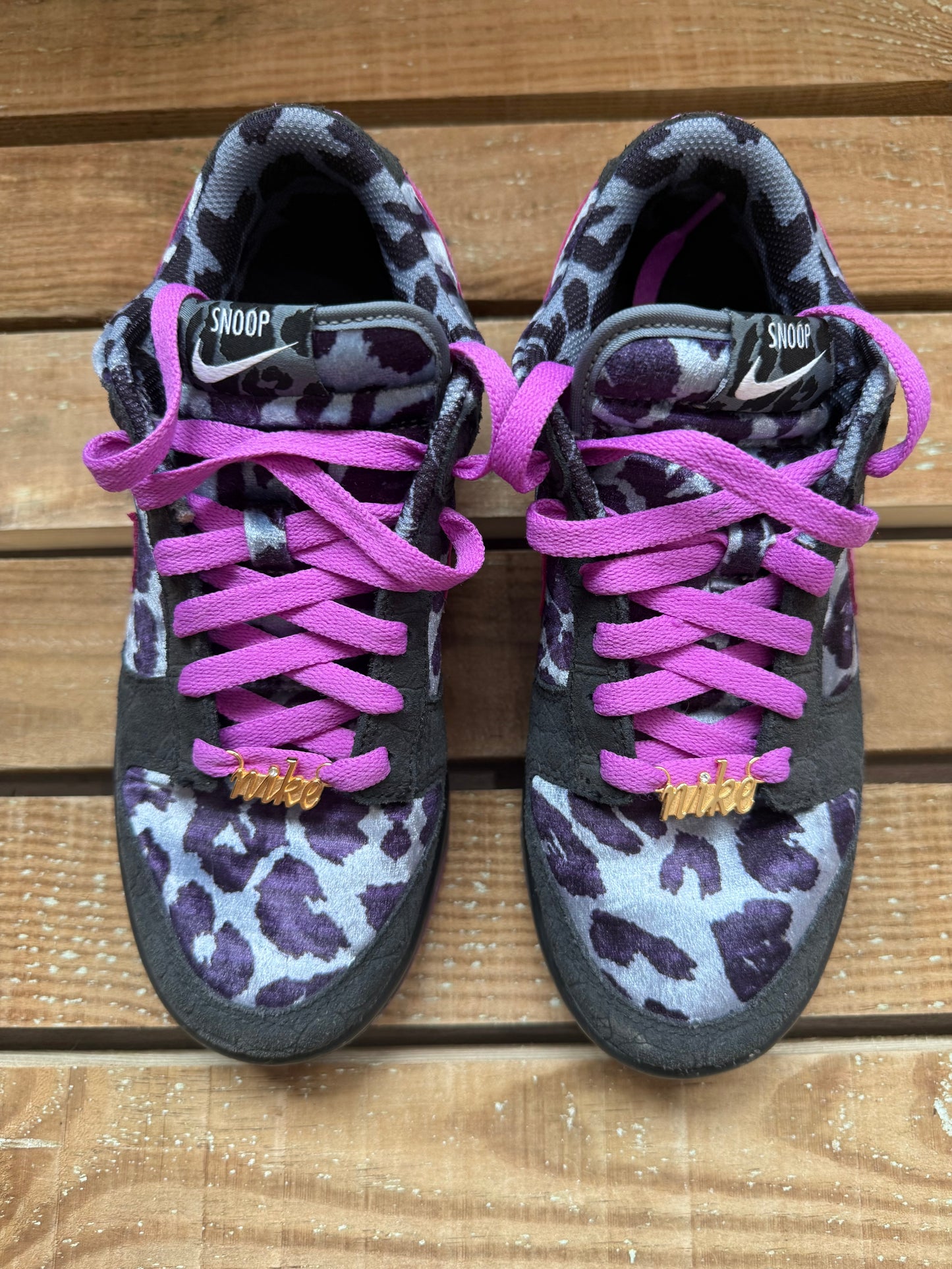 RARE Nike Dunk low Leopard velour print Trainers/ sneakers. Size 37.5 (UK4.5)