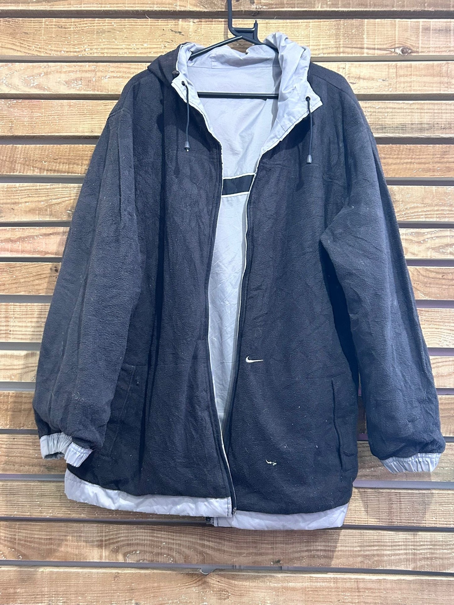 Vintage 90s Nike Spell-out reversible coat/ jacket. Size XXL.