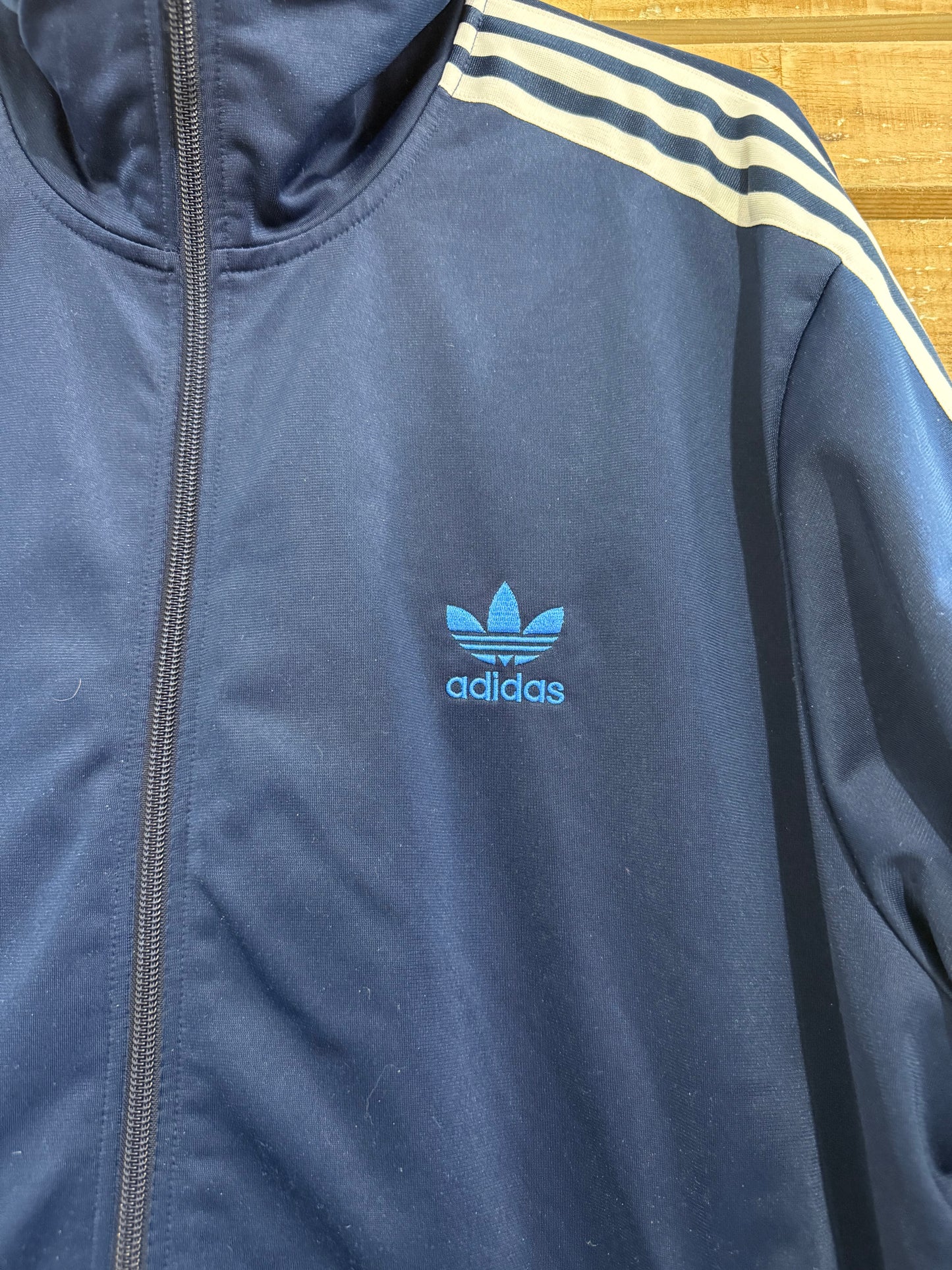 Vintage 90s Adidas track zip up sports jacket. Size XL. Festival.