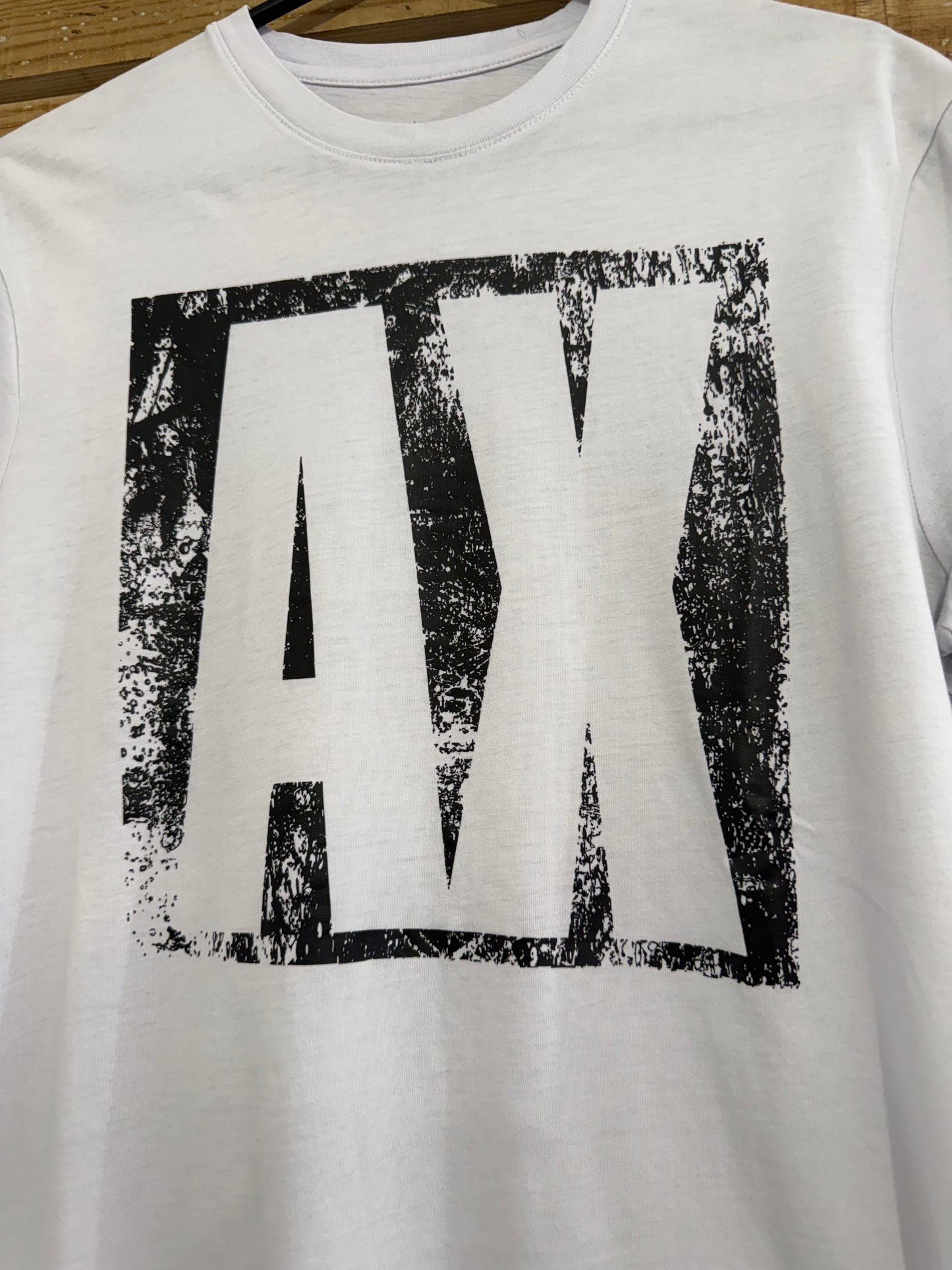 Armani Exchange logo T-shirt. Cotton Crewneck. White. Size Medium.