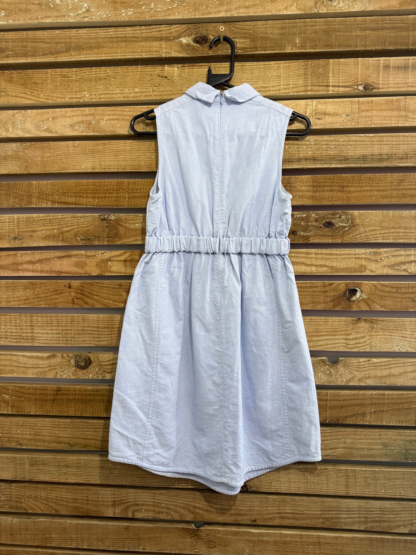 Carven cotton shirt dress, Peter Pan collar. 50s style. Size 8-10. Summer.