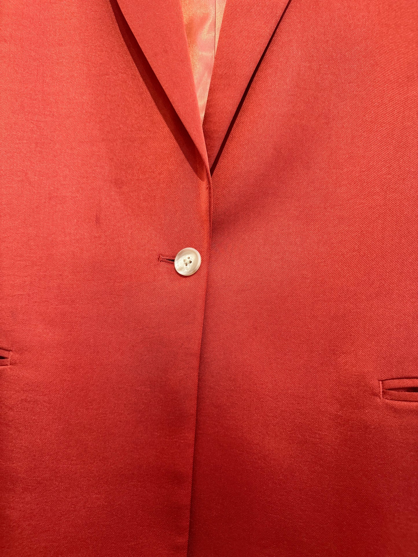 Reiss button up blazer/ jacket. Rust/ orange. UK8