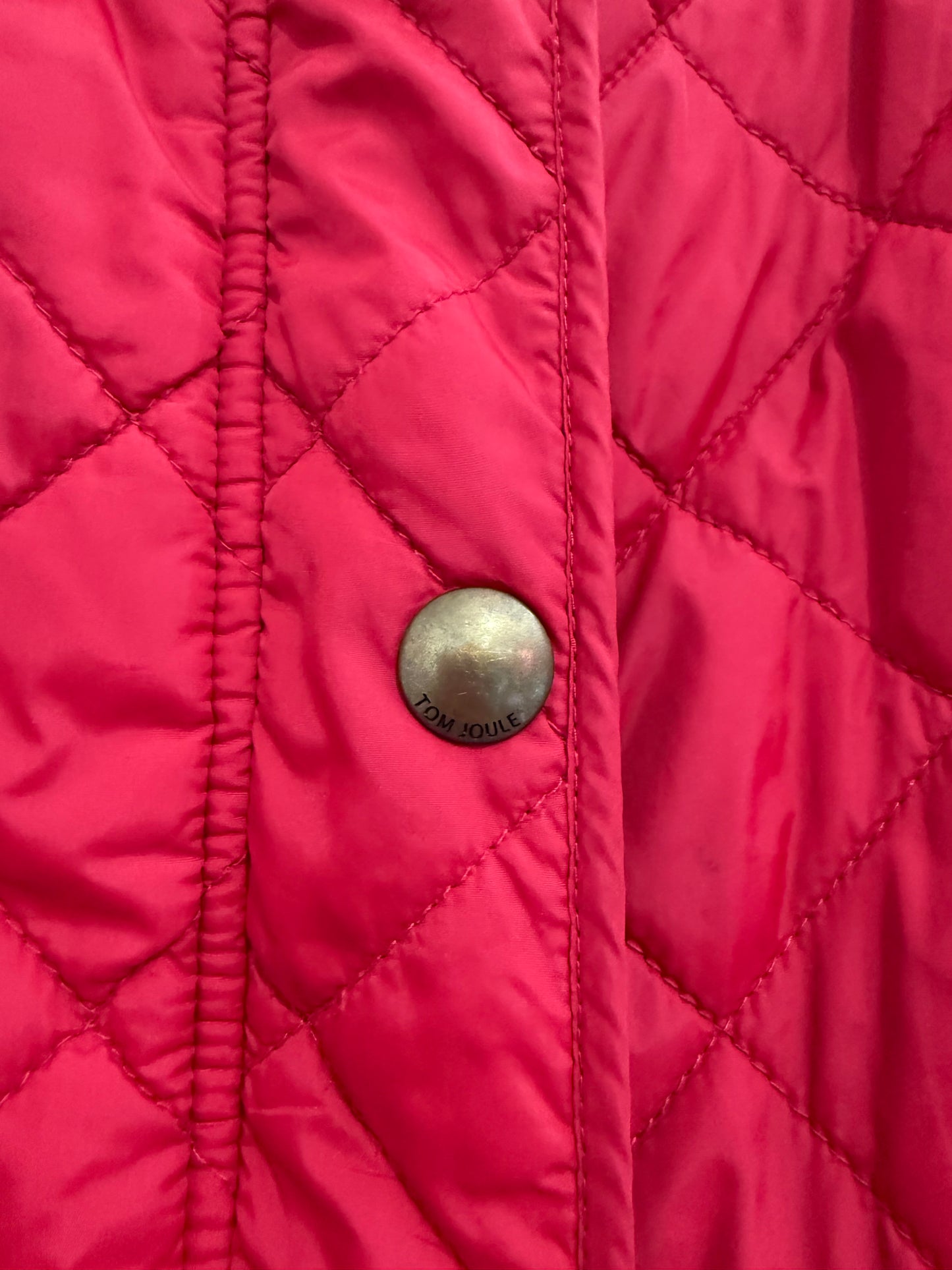 Joules Burghley quilted Jacket/Coat. Red. Horse riding. Size 12.