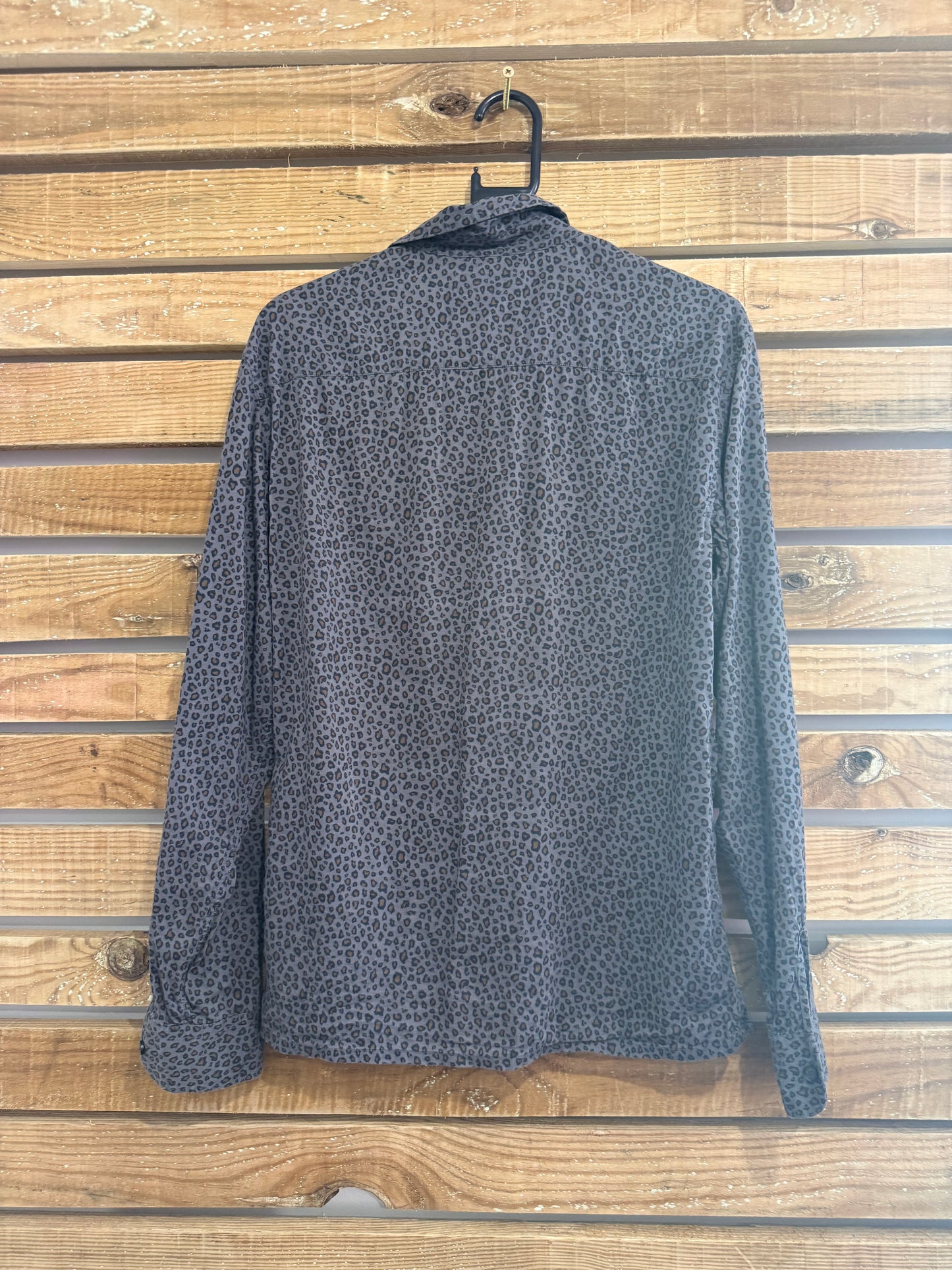 AllSaints leopard print sleeve blouse/shirt. Size XS.