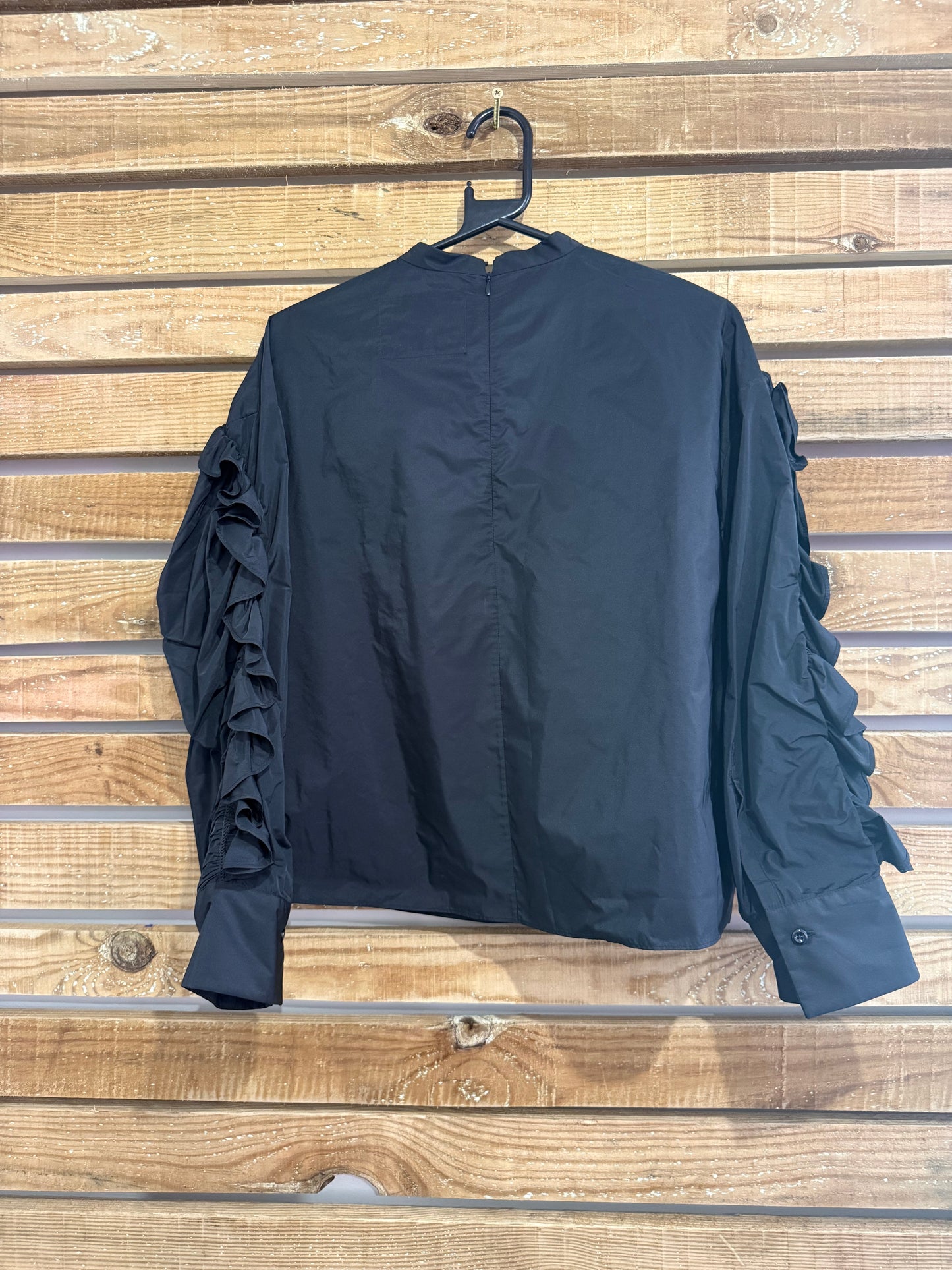 BNWT Jil Sander ruffled detail crewneck top/shirt. Size 32. Free sizing.