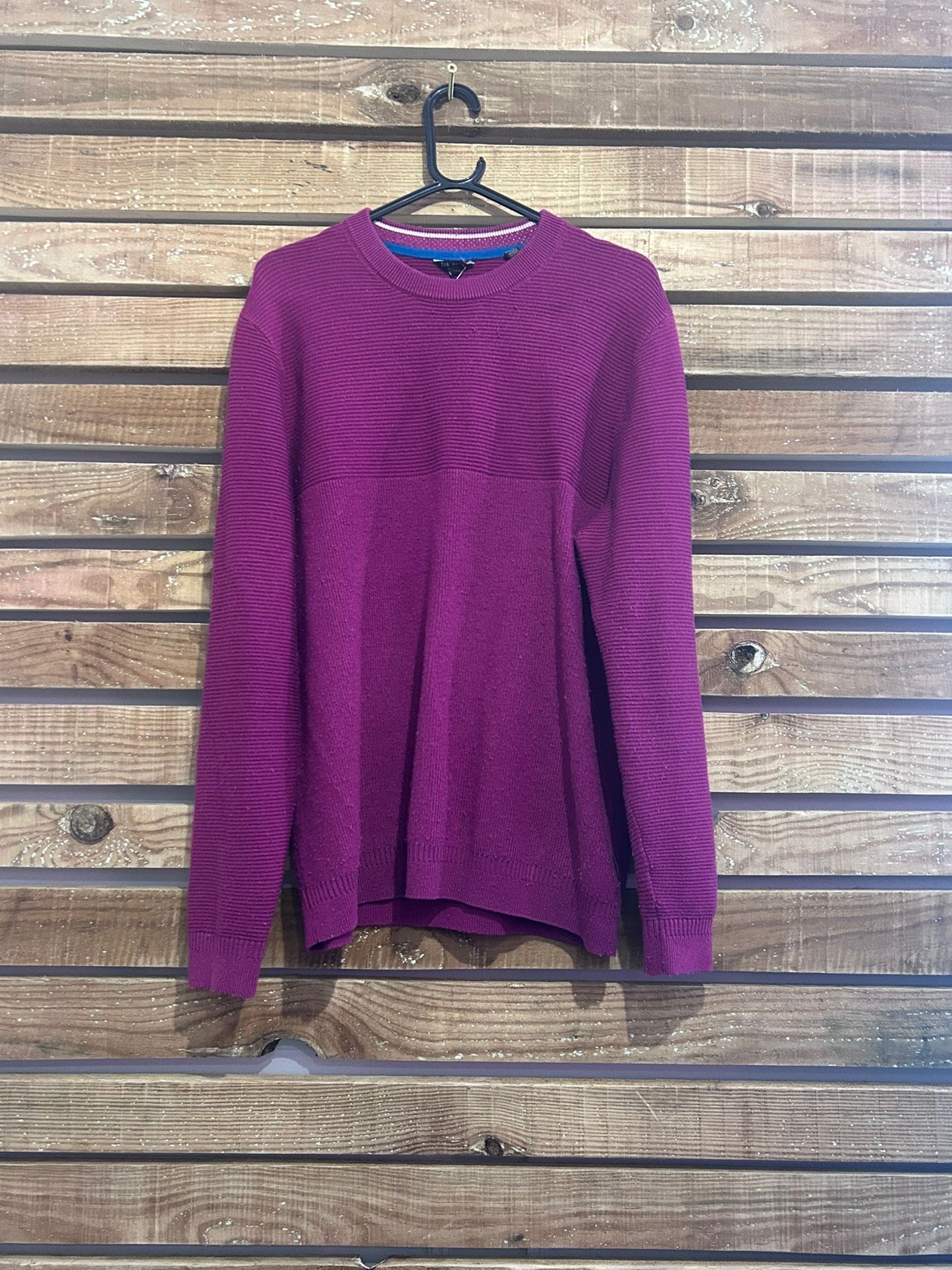 Ted Baker knit jumper/ sweater. Purple. Size large.