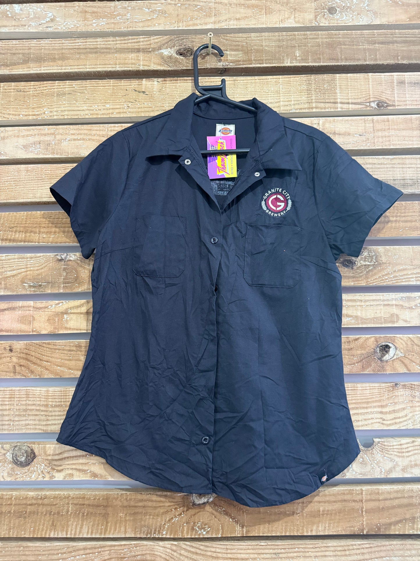 Vintage 90s Dickies x Granite city Brewery/ The duke pale ale Shirt Size Medium. Workwear