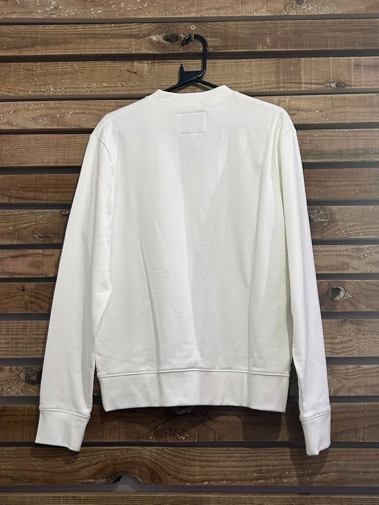 Lacoste APC  logo sweater/sweatshirt. Size Small. White.