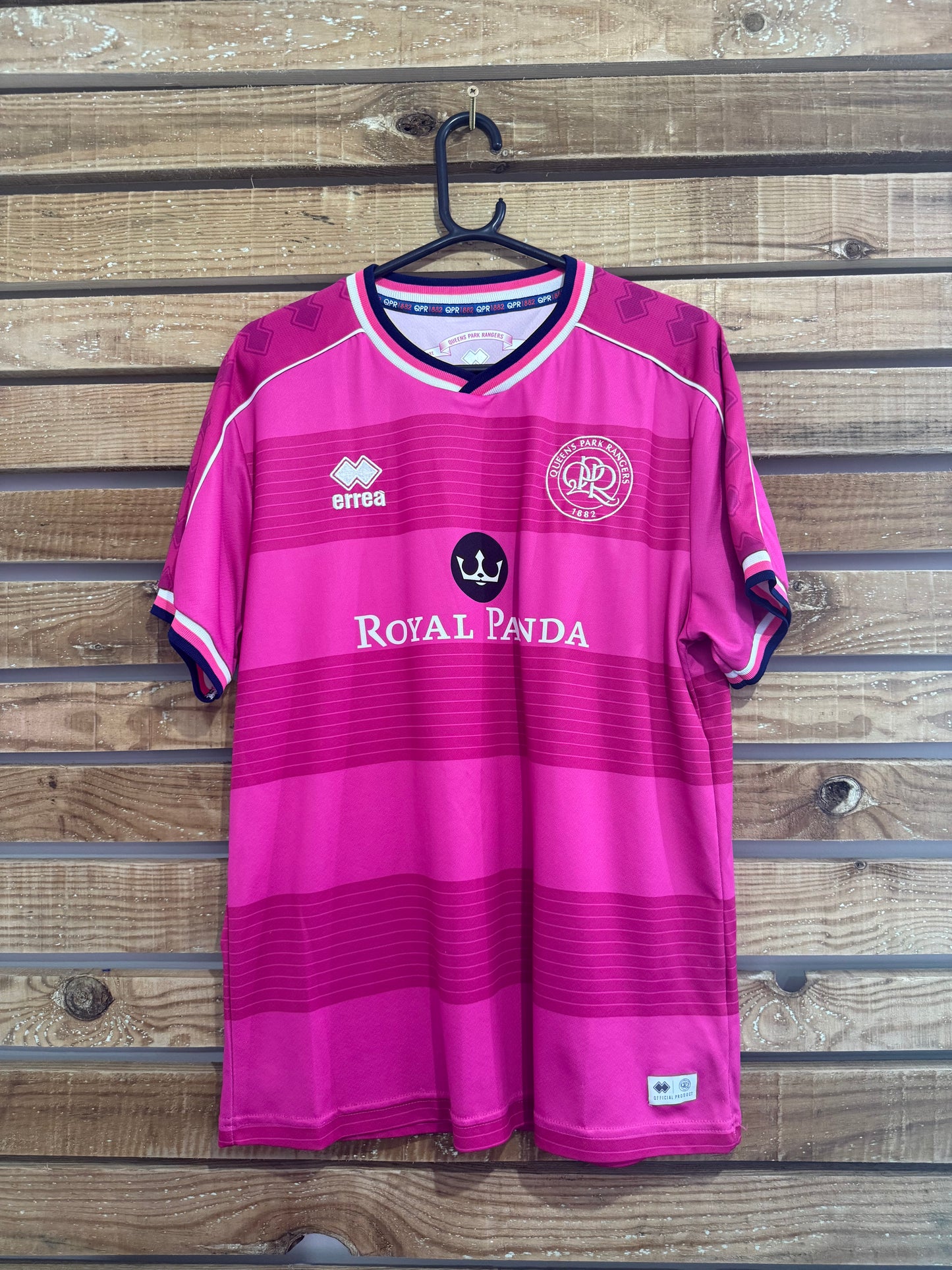 Queens Park Rangers (QPR) Errea 2018-2019 Away Football Shirt. Size Large.