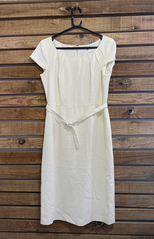 L.K Bennett linen shift dress with belt. Evening/ summer/ office/ wedding. Size 14