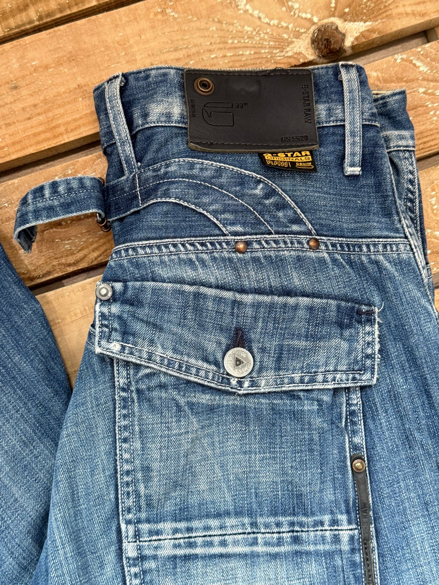 Vintage Y2K G-Star Raw Jeans. Blue. 34 waist” 34” leg.