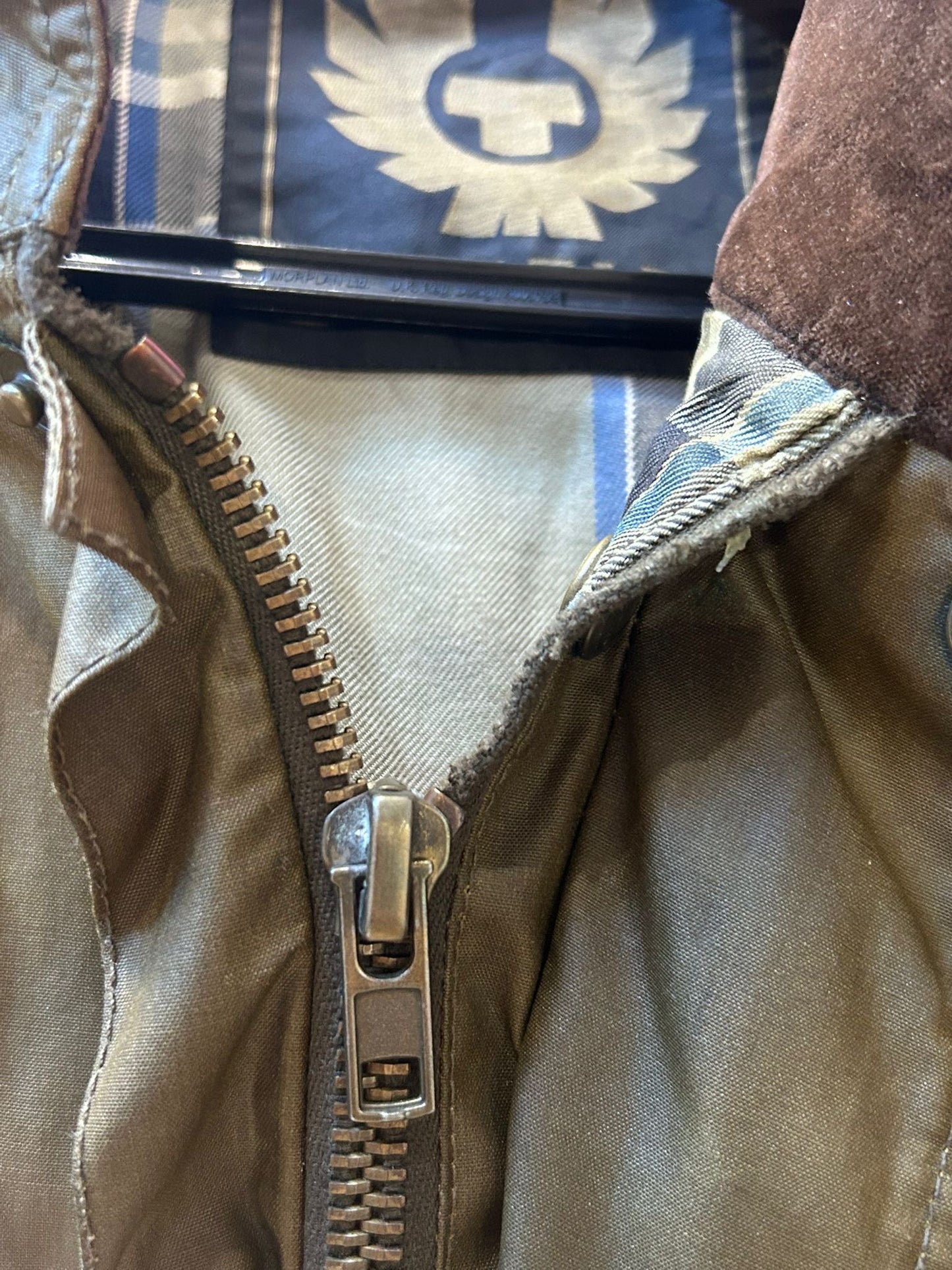 Belstaff Trailmaster waxed jacket. Green. Size small. 40” chest.