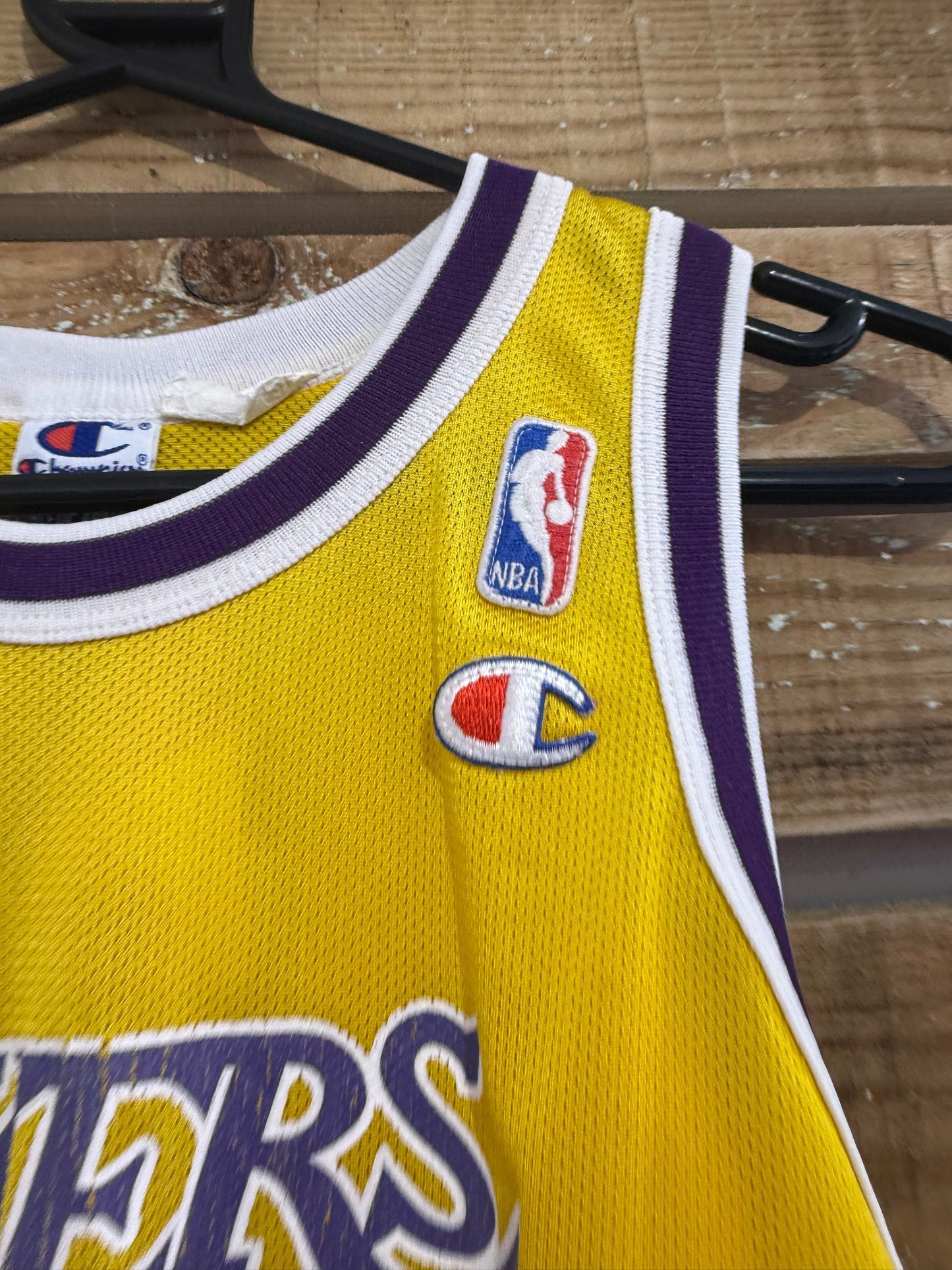 Vintage 90s Champion Lakers NBA Basketball Vest. USA. 34 O’neal. Size Small.