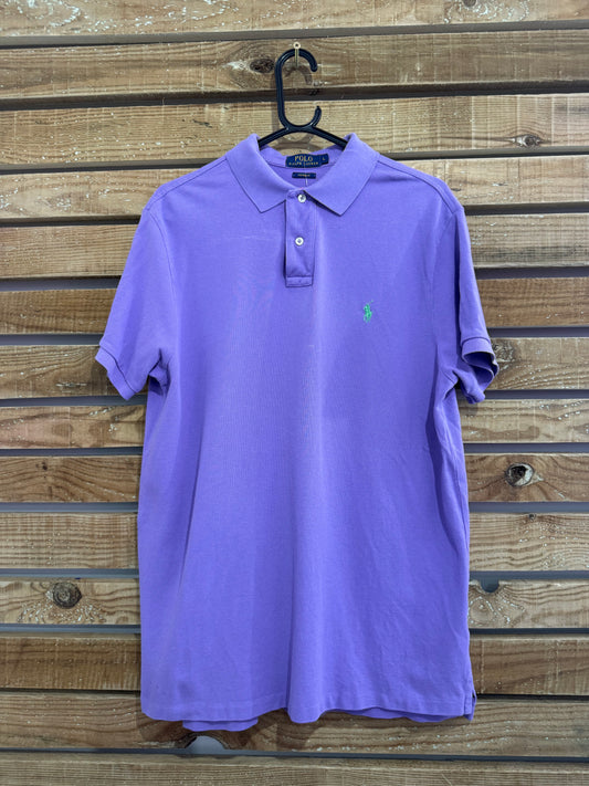 Vintage Y2K Ralph Lauren pony polo shirt. Purple. Size Large.