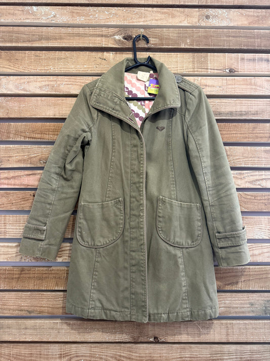 Vintage Y2K Roxy parka coat/ jacket. Khaki. Size small.