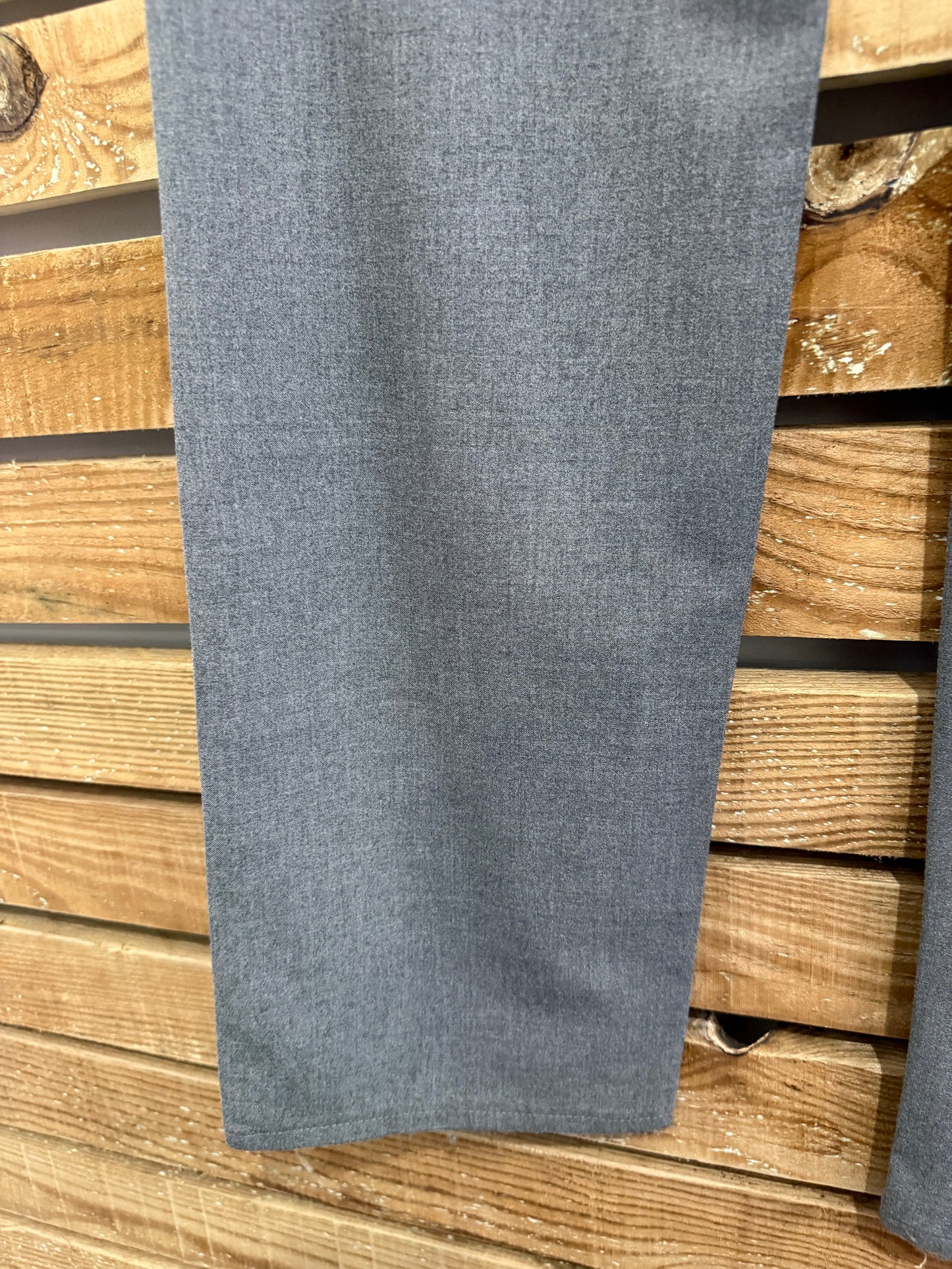 Vintage 90s Versace grey pants/ trousers. Jean style. Medusa head. 34” waist, 34”leg.
