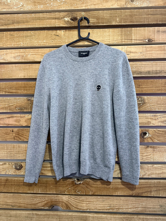 The Kooples skull motif wool & cashmere jumper/ sweater. Grey. Size Small.