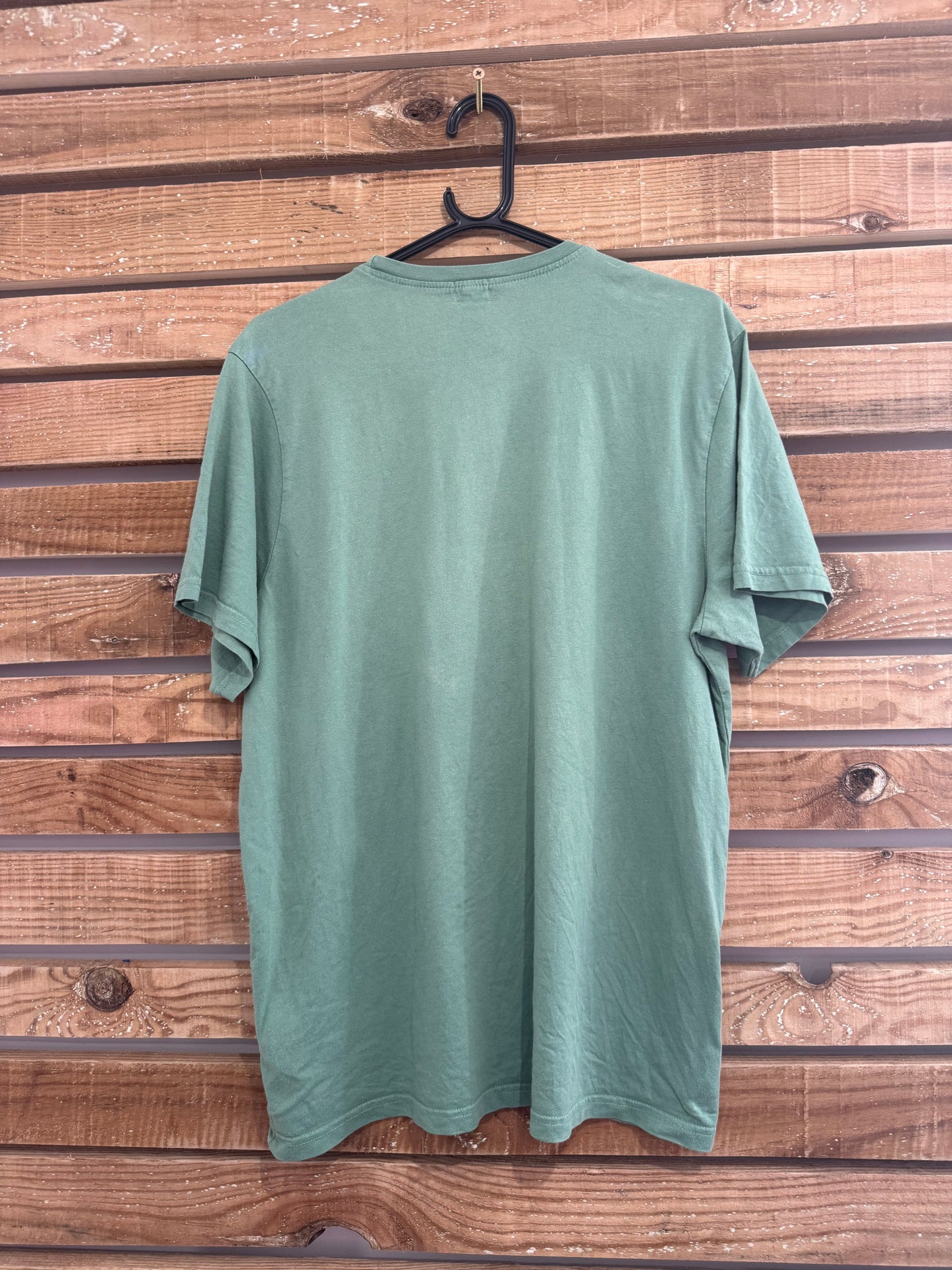 Vintage Y2K Paul Smith print motif T-shirt. Green. Size Large.