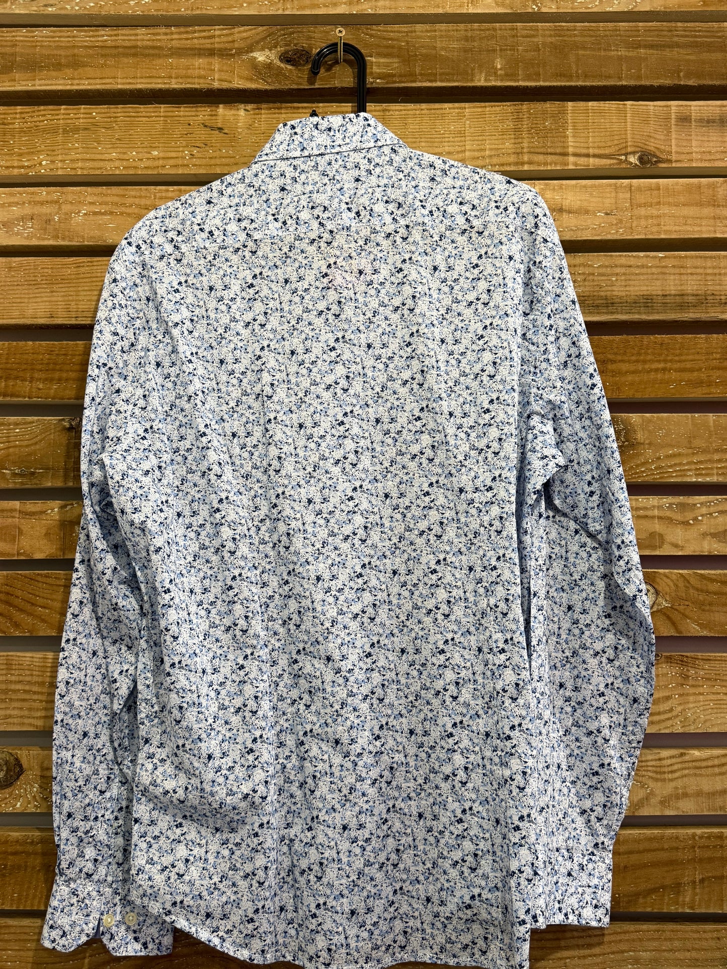 Cotton & Silk floral flower shirt - Size Large.