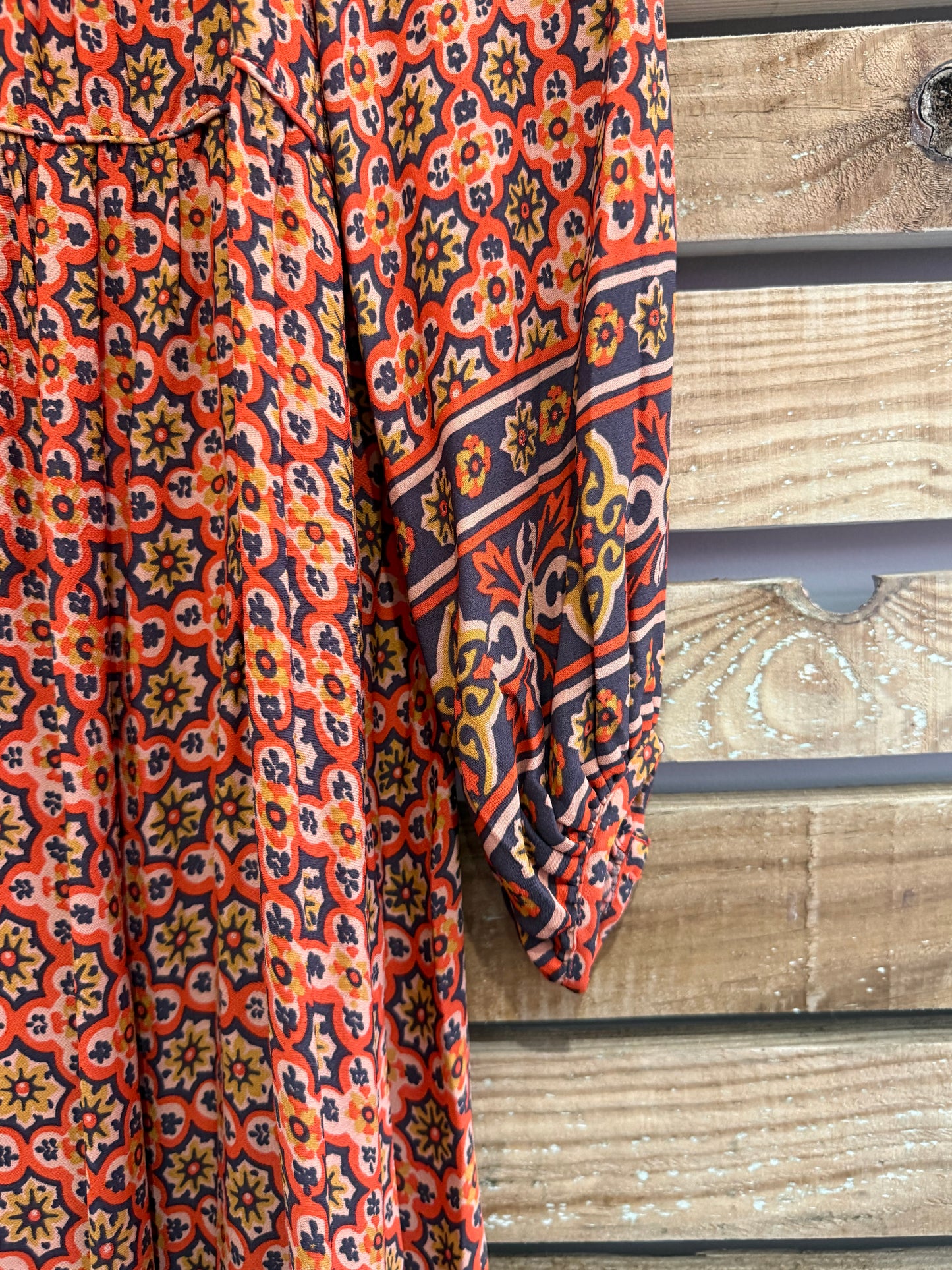 Vanessa Bruno maxi dress. 70s style. Summer/evening/wedding. Boho/ Hippy. Size 10.
