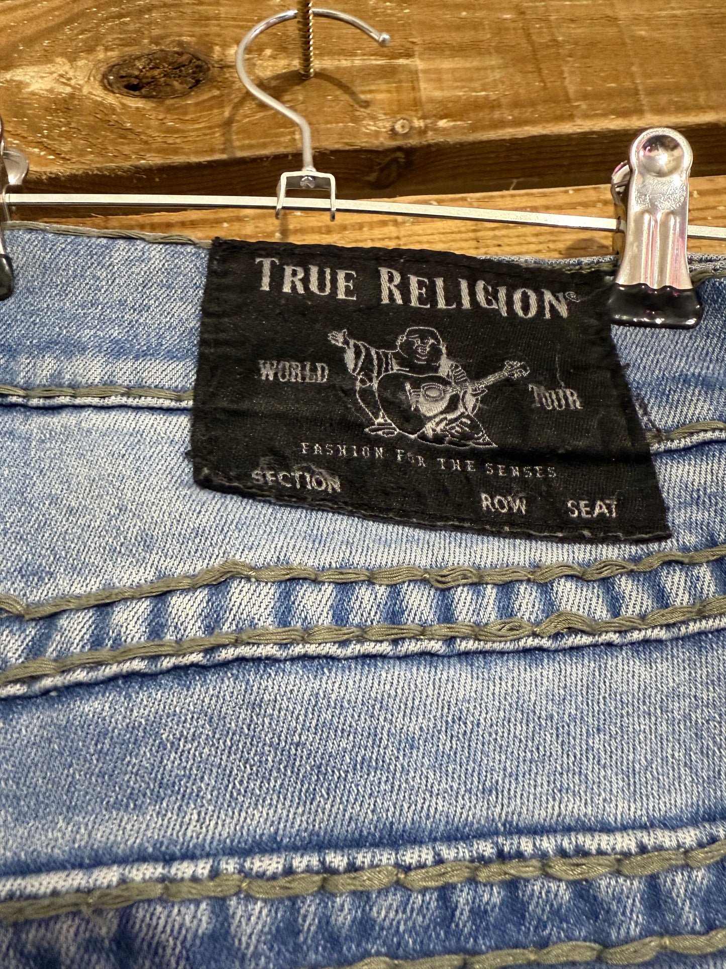 Vintage Y2K True Religion Jeans. Blue. 34” waist, 33” leg.