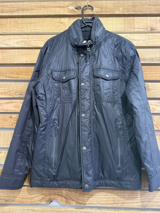 Vintage Y2K Joules rain jacket. Black. Size Medium.