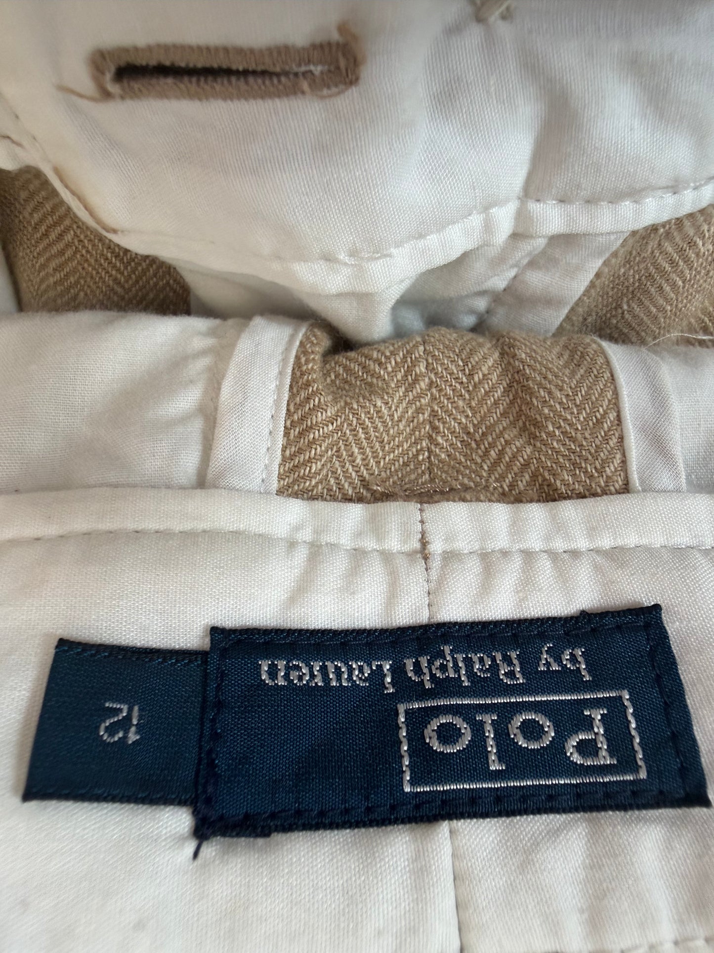 Vintage 90s Ralph Lauren Chino Trousers/ pants. Children’s Age 12. Beige.