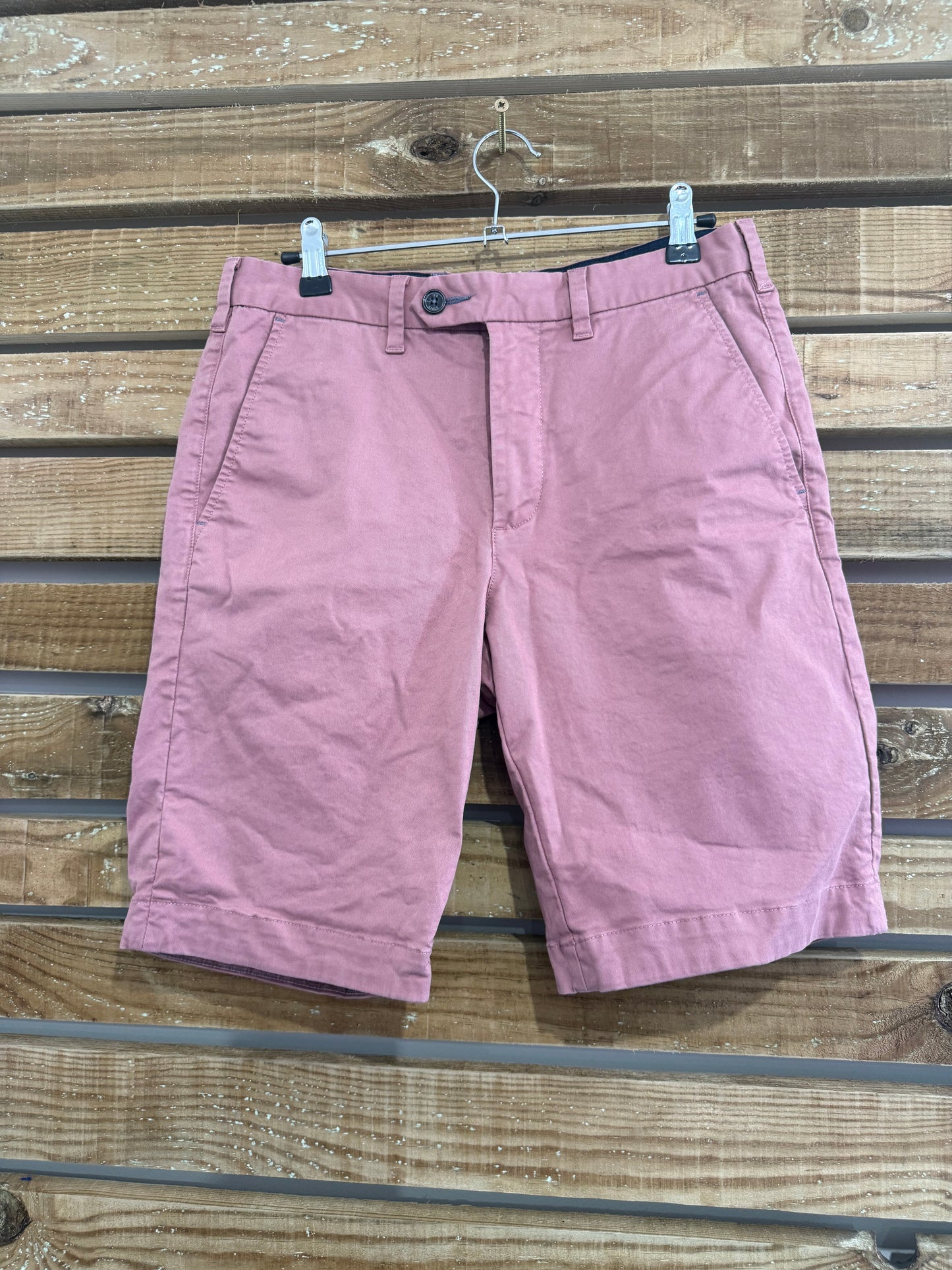Ted Baker chino cotton shorts. 28” waist. Pink. Golf/summer/holiday.
