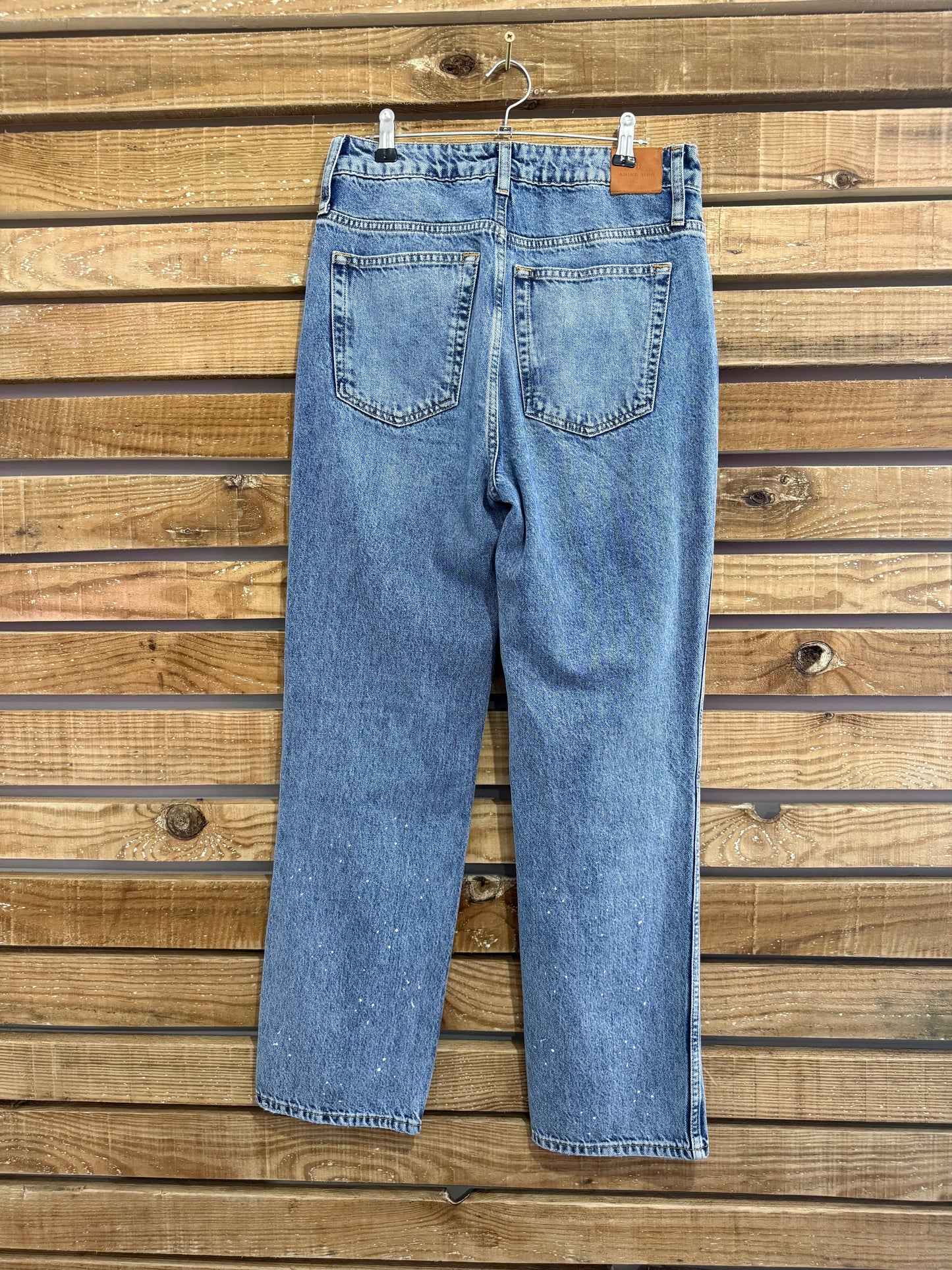 Anine Bing Jeans. Distressed. Blue. Waist 28”