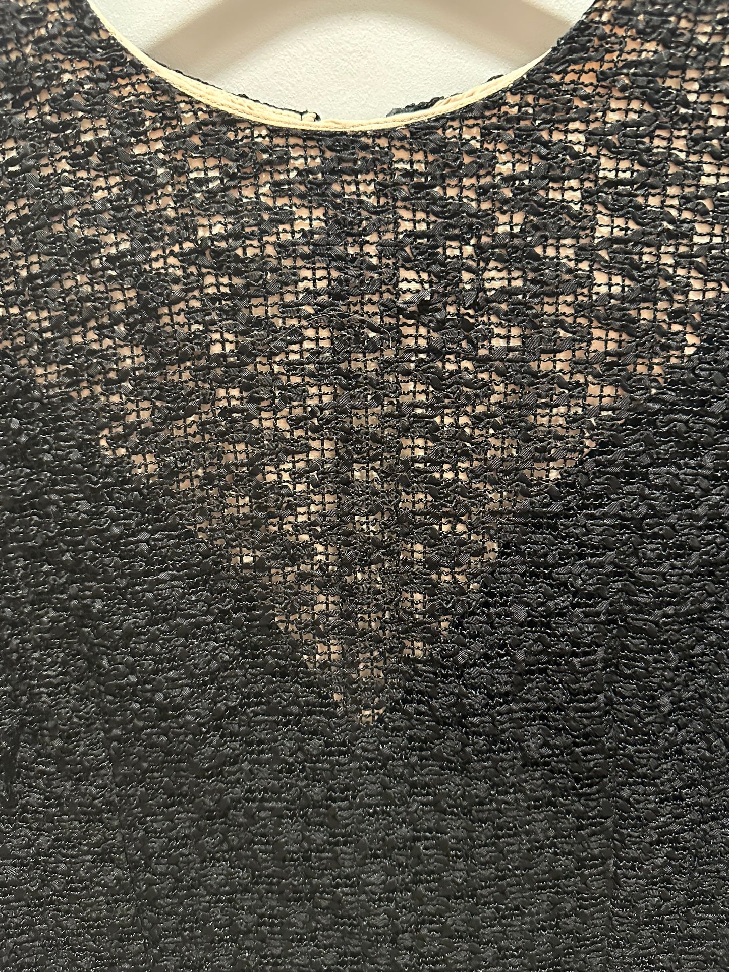 Vintage 50s/ 60s Black Woven Dress. Evening wear. Mad Men. Mode O’Day.