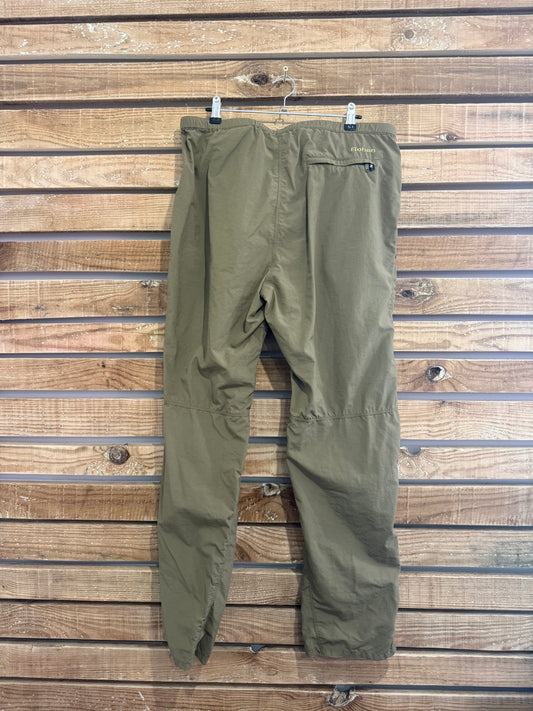 Rohan waterproof adjustable walking trousers. Hiking. Khaki. Medium. 34” waist.