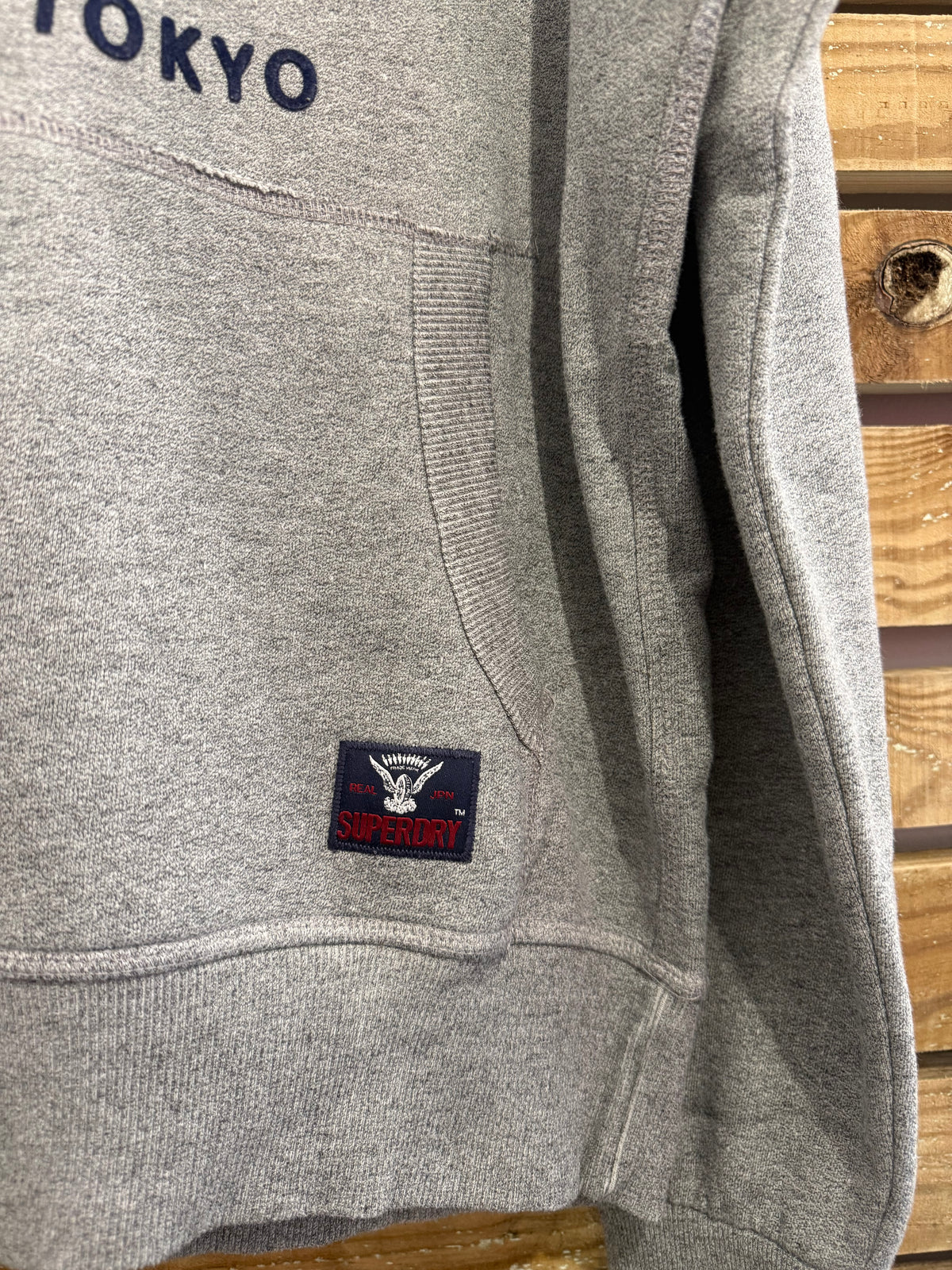 Vintage Y2K Superdry Japan hoodie/ hooded sweater. Size Large.