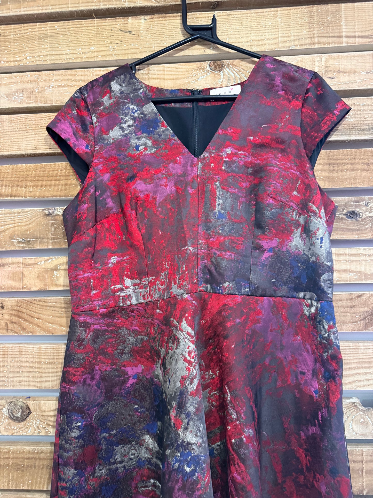Per Una shift dress. Watercolour/abstract pattern. Evening/ summer/ office/ wedding. Size 16
