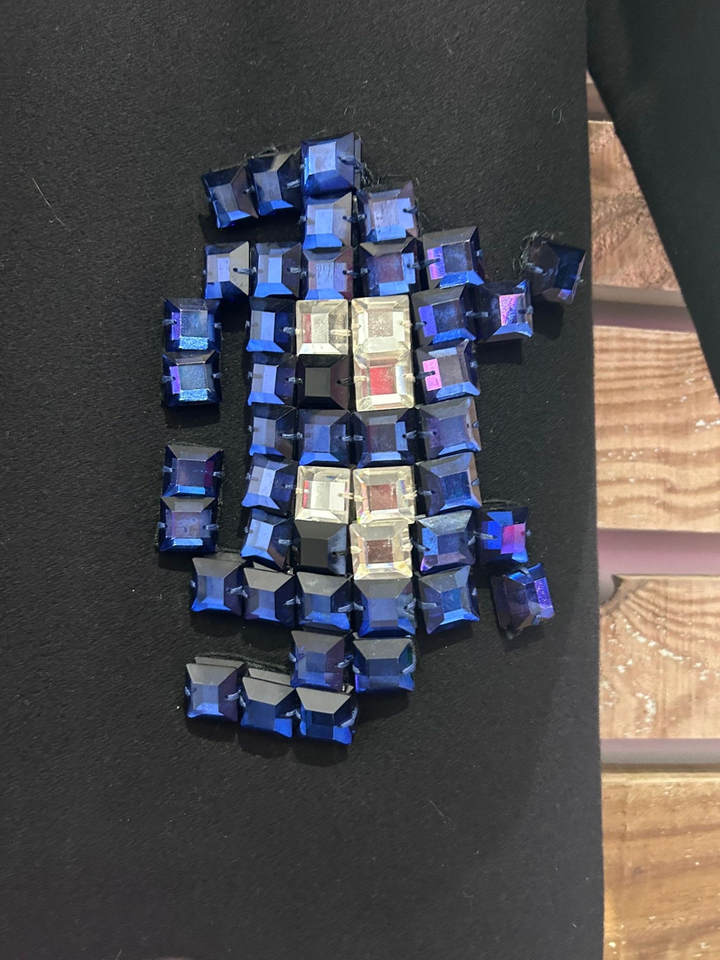 Anya Hindmarch Pac-man Coat with mink fur collar.