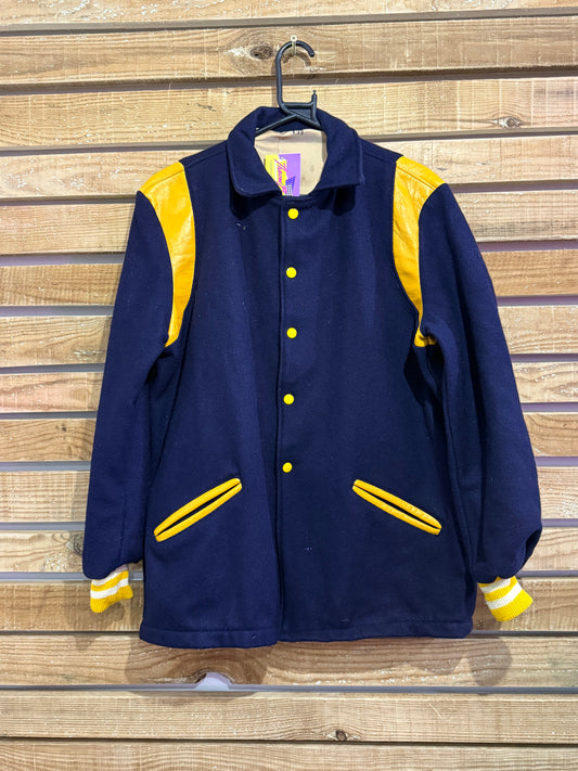 Vintage 70s Varsity Jacket. 50s Style. College Jacket. Rockabilly. Size Large.