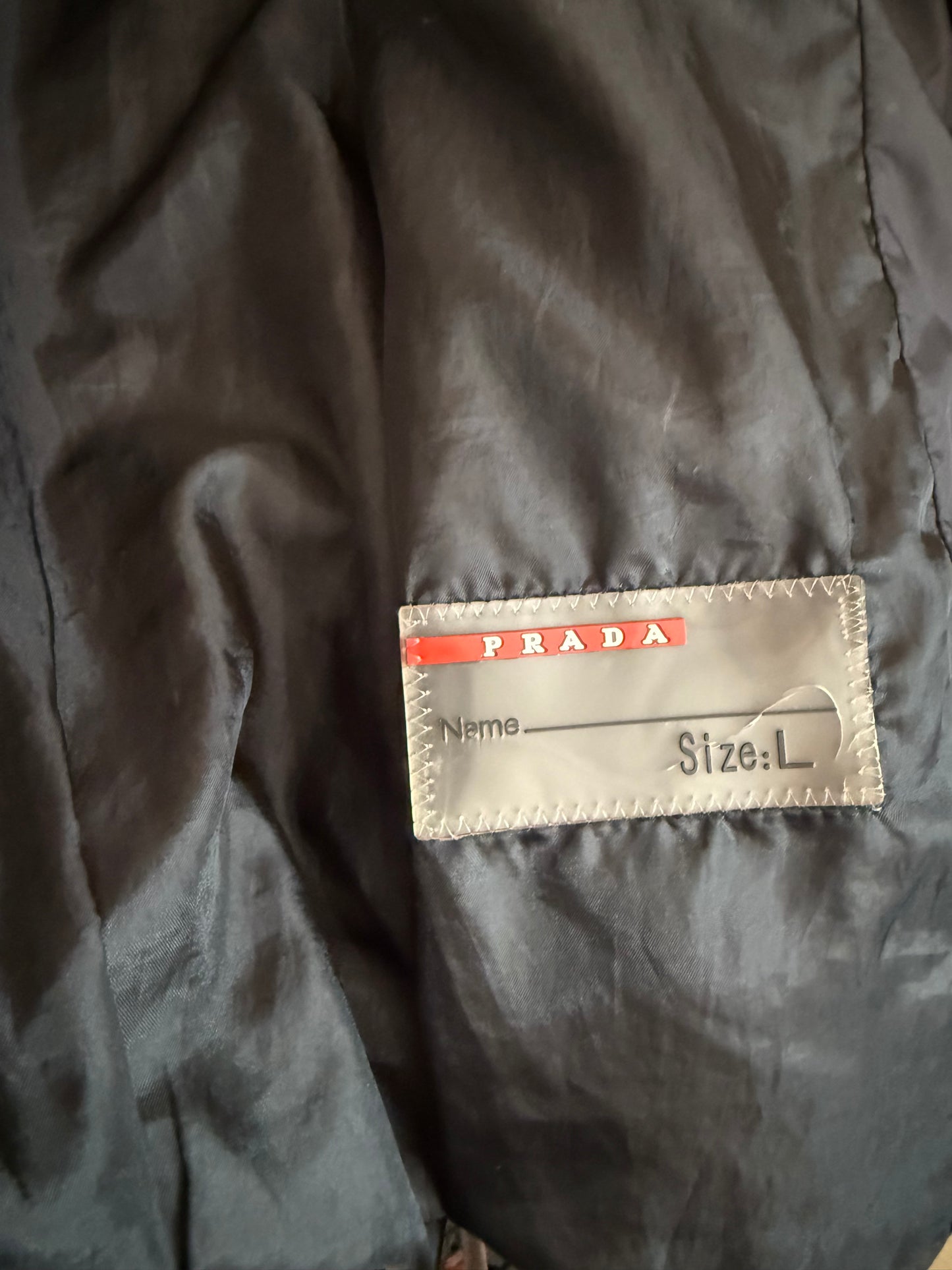 Vintage Y2K RARE Prada sport Nylon bomber jacket. Size Large.
