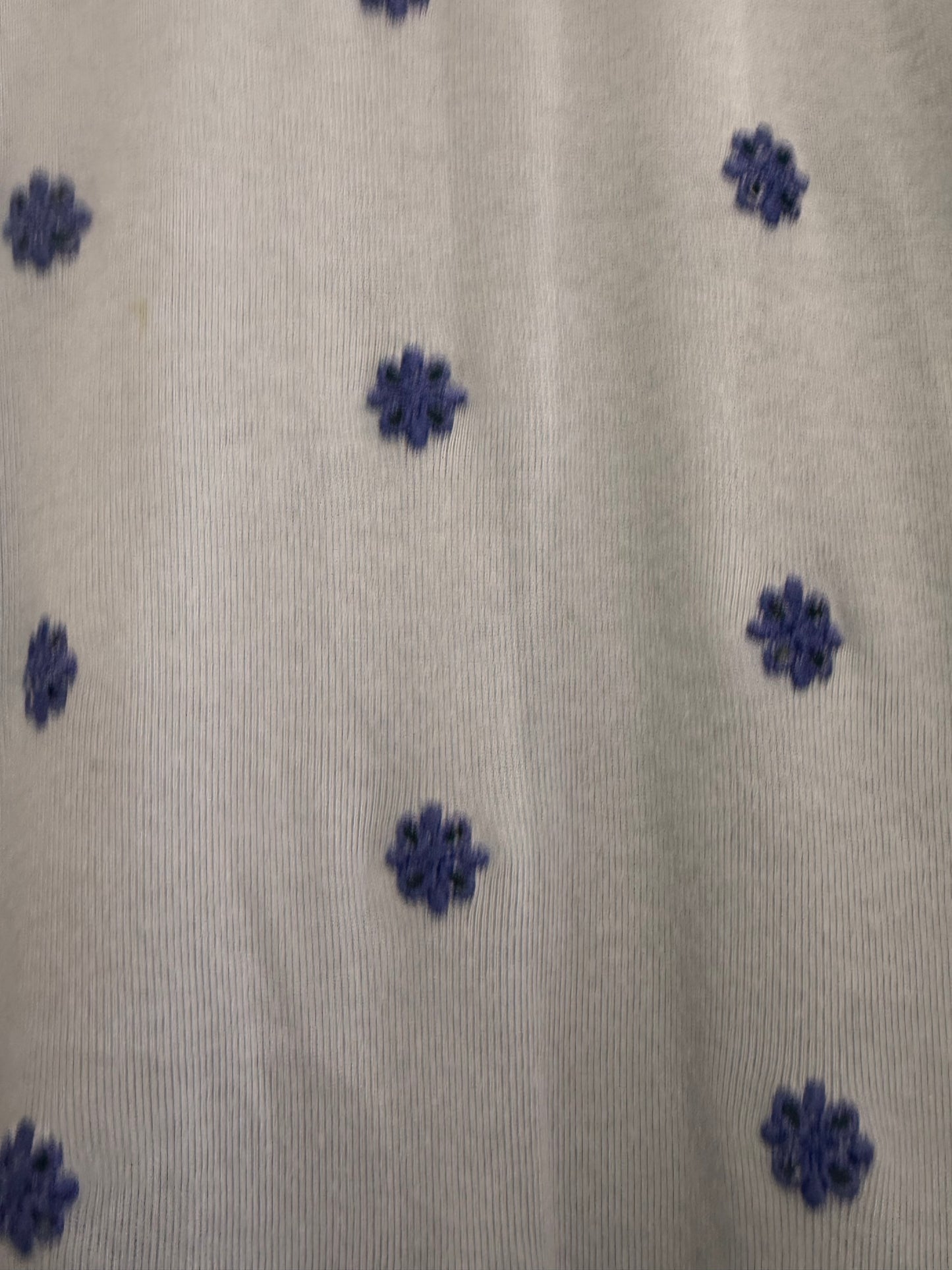 Vintage 70s St Michael floral embroidered cotton top. Size Small.