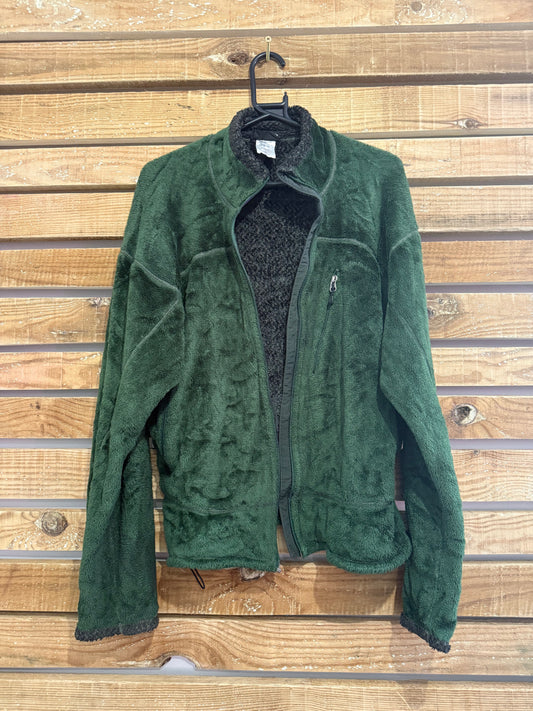 Vintage 90s Patagonia Fleece Jacket. Size Medium. Green.
